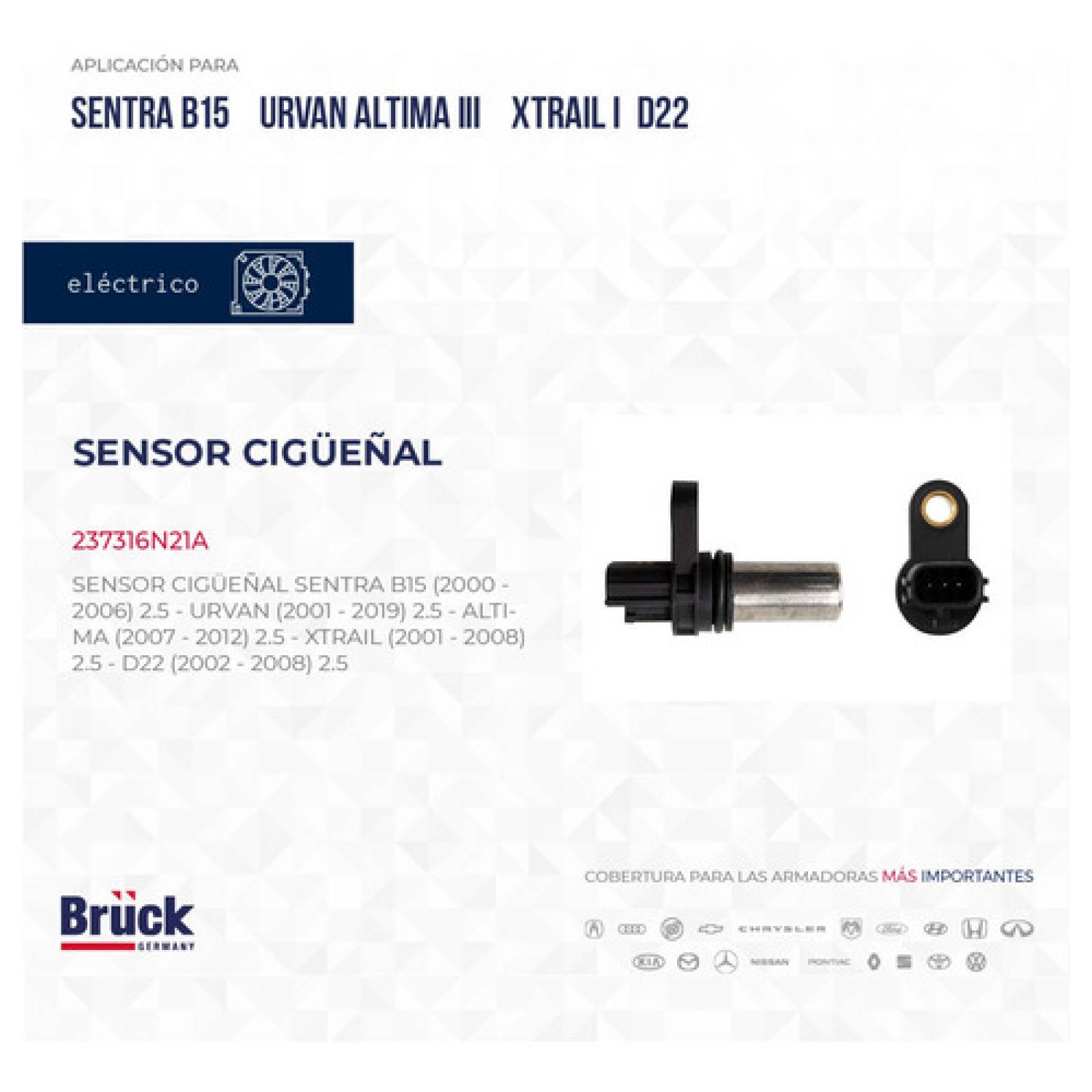 Sensor Cigueñal Altima 2002 - 2006 2.5lts