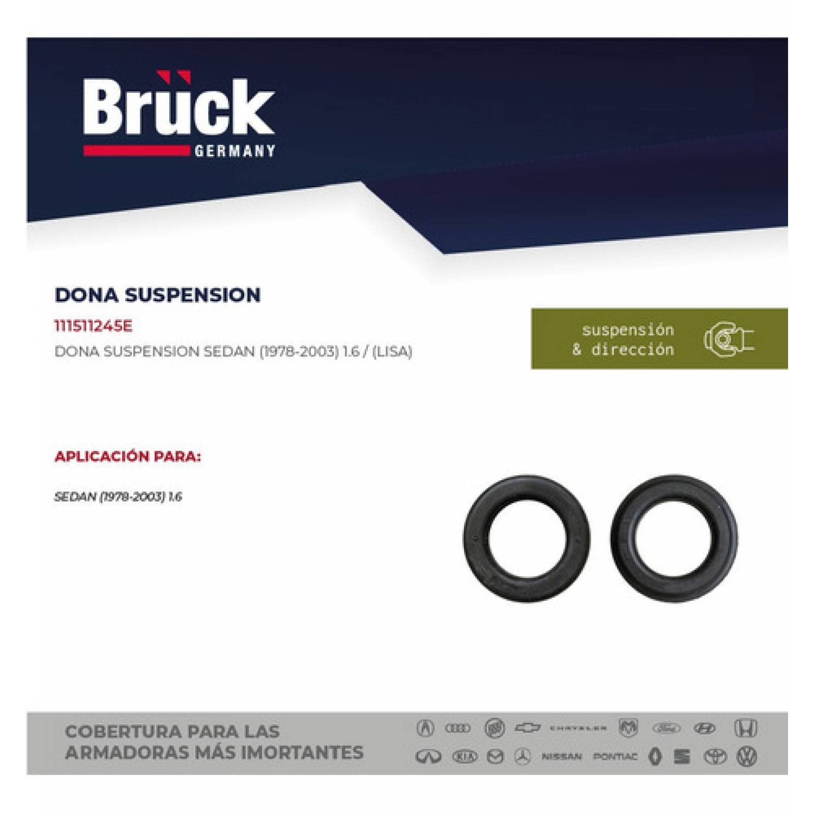 Dona Suspension Volkswagen Vocho Sedan 1600 Lisa Bruck