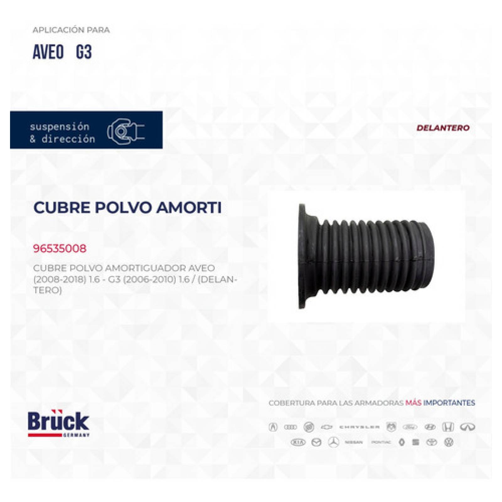 Cubrepolvo Amortiguador Aveo 09-18 1.6 Delantero Euroespaña