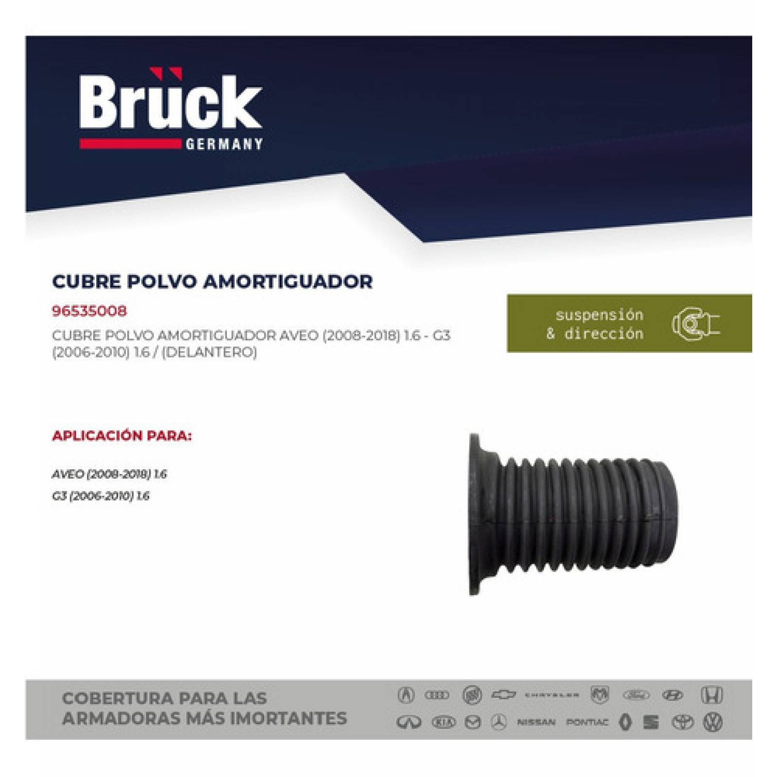 Cubrepolvo Amortiguador Aveo 09-18 1.6 Delantero Euroespaña