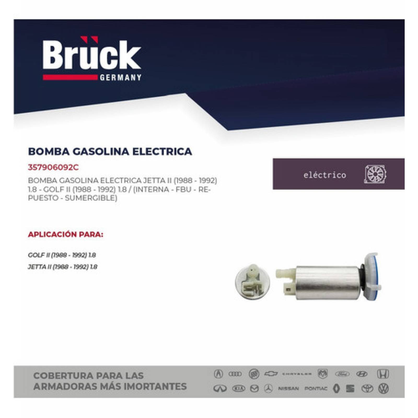 Bomba Gasolina Jetta Golf A2 87 88 89 90 91 92 Fbu Interior