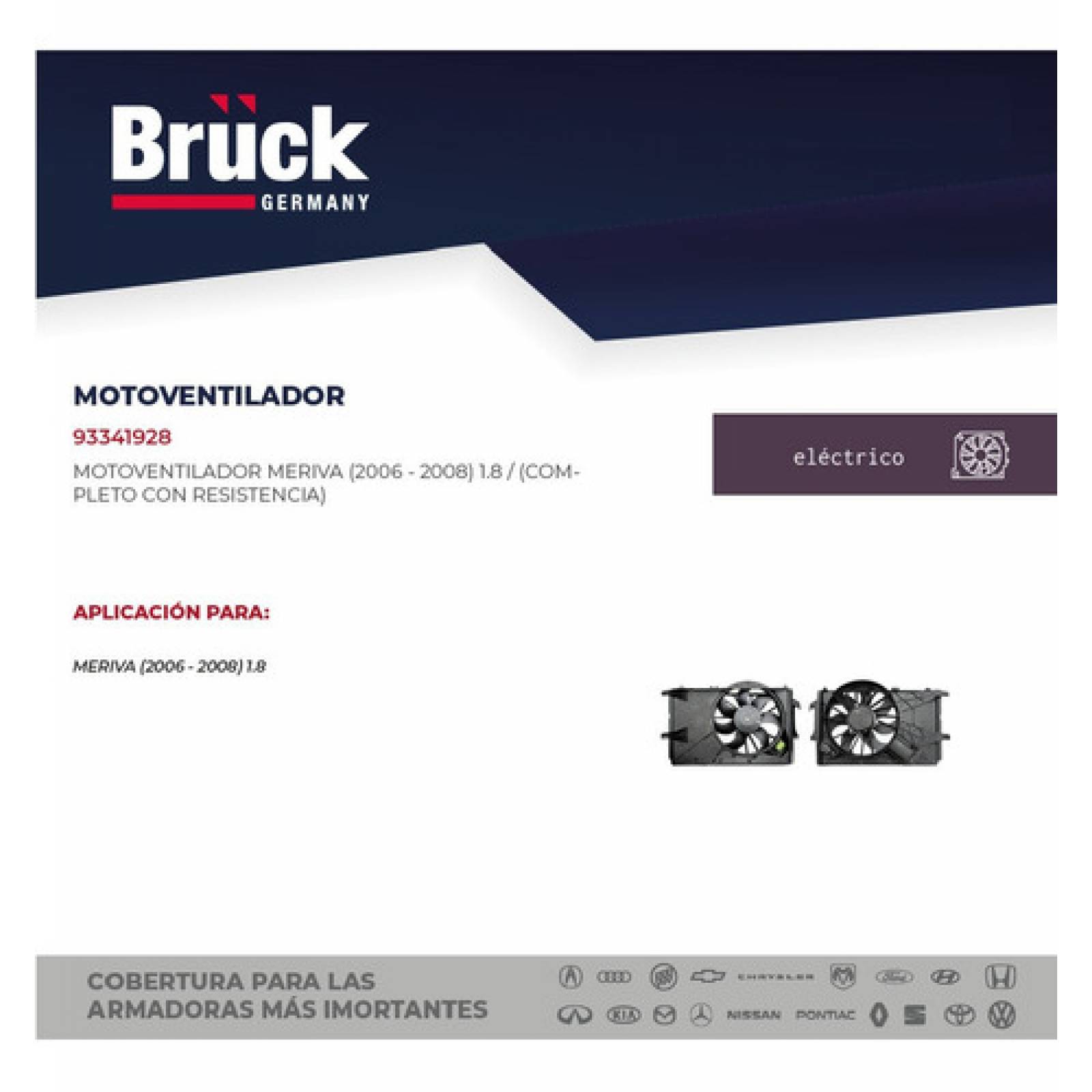 Motoventilador Meriva 2004 2005 2006 Con Resistencia