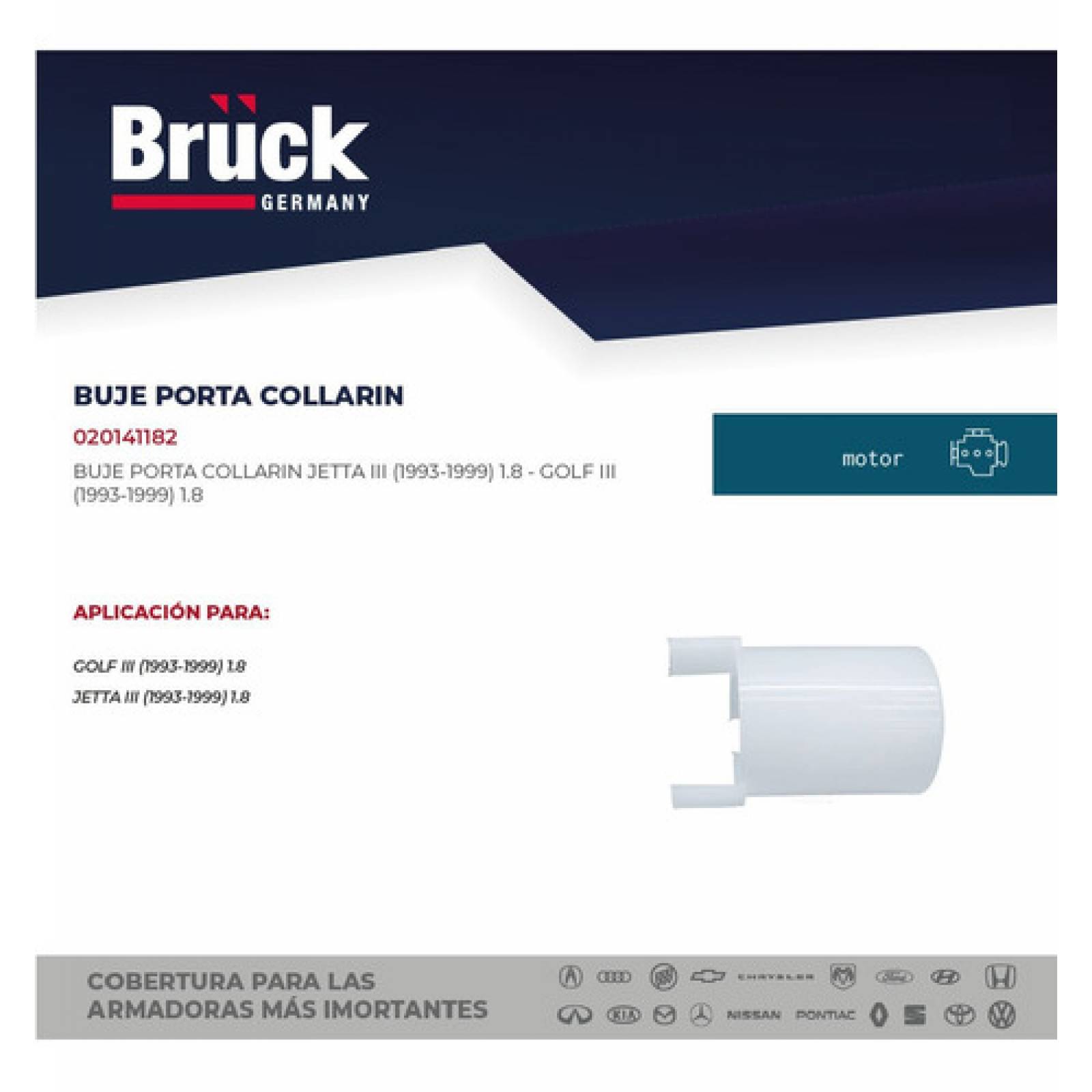 Buje Porta Collarin Golf-jetta A2-a3 87-99 Carib-atlan Bruck