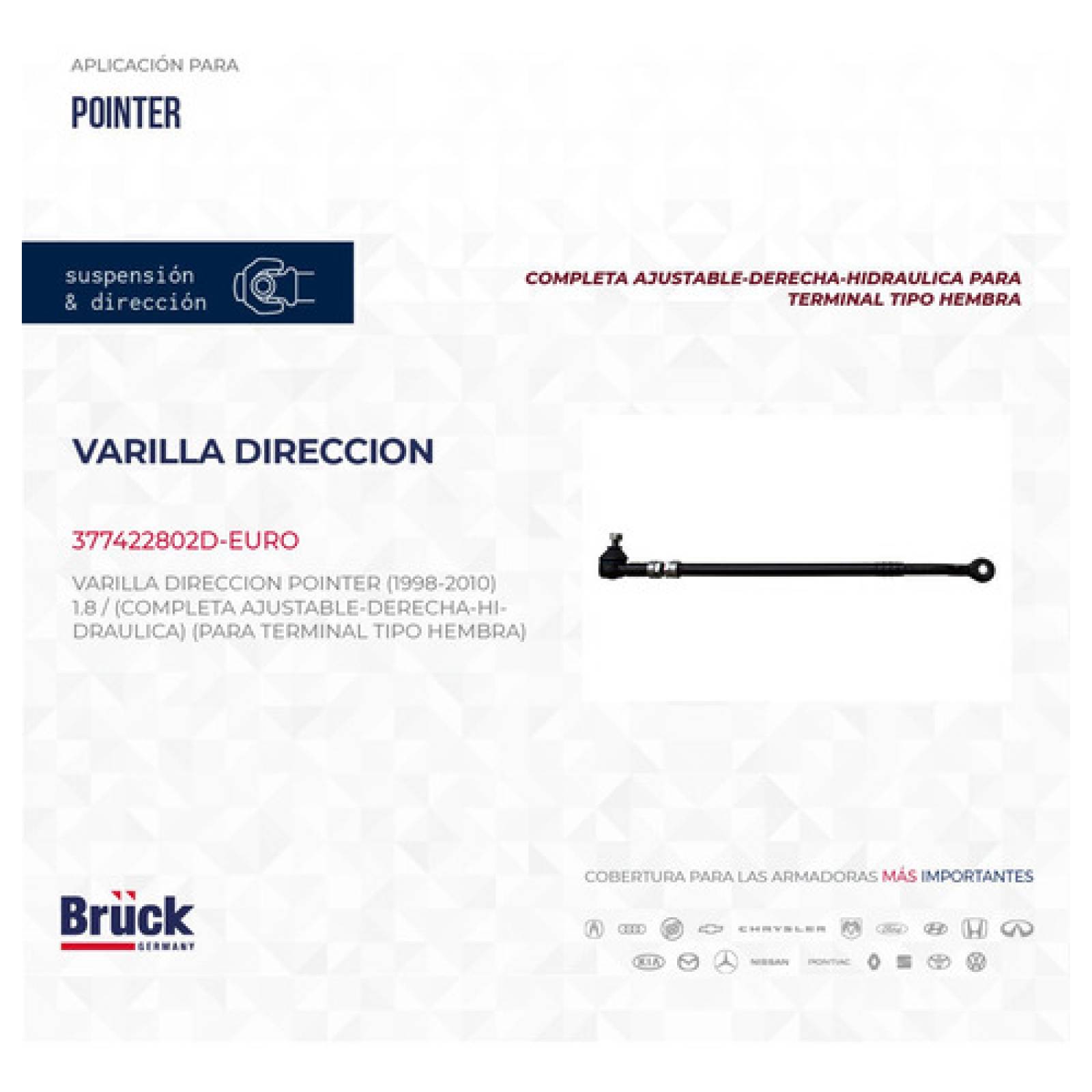 Bieleta Varilla Direccion Pointer 2005 Lateral 377422802d