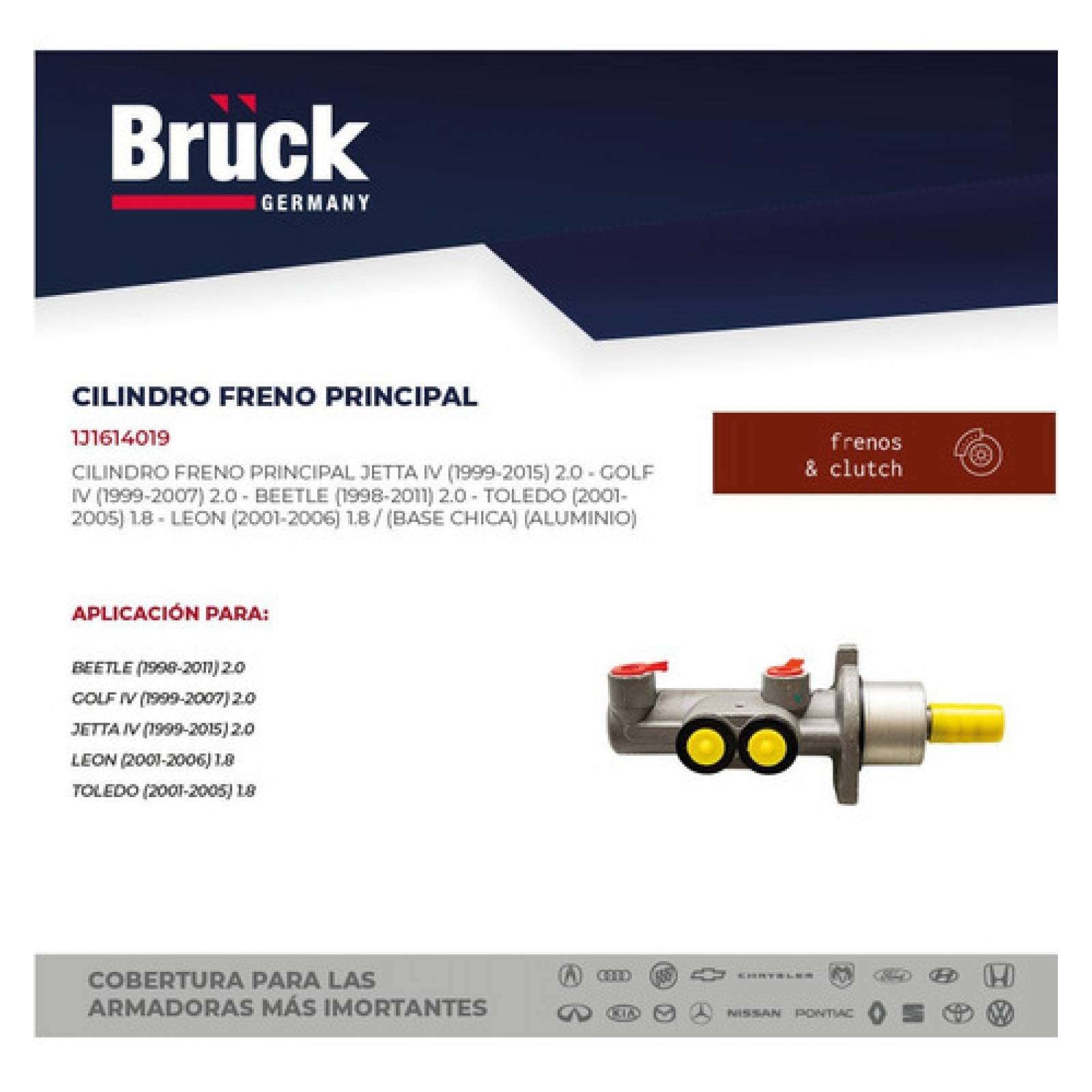 Bomba Freno Cilindro Maestro Principal Golf Jetta A4 Bruck