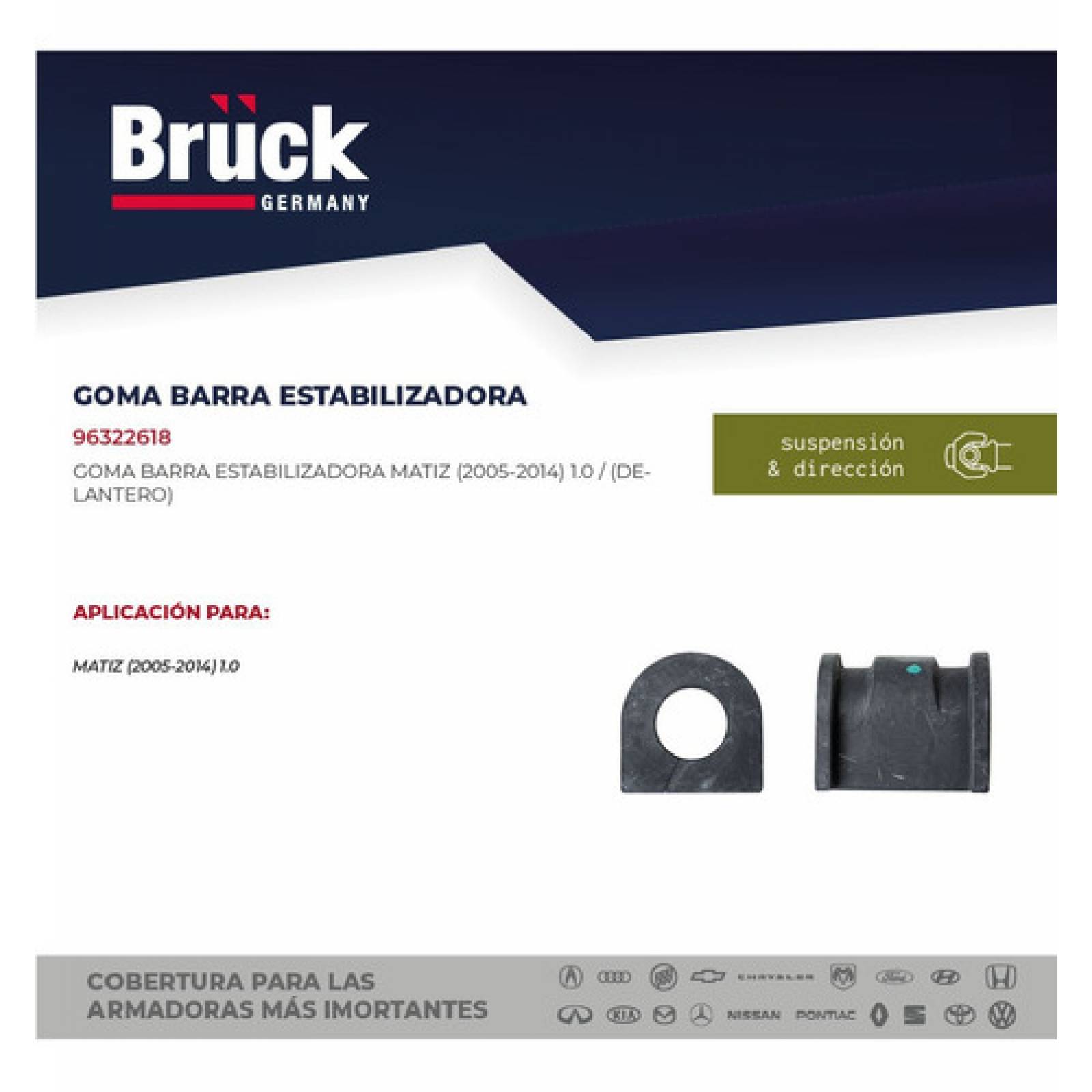 Goma Barra Estabilizadora Matiz 2007 Del