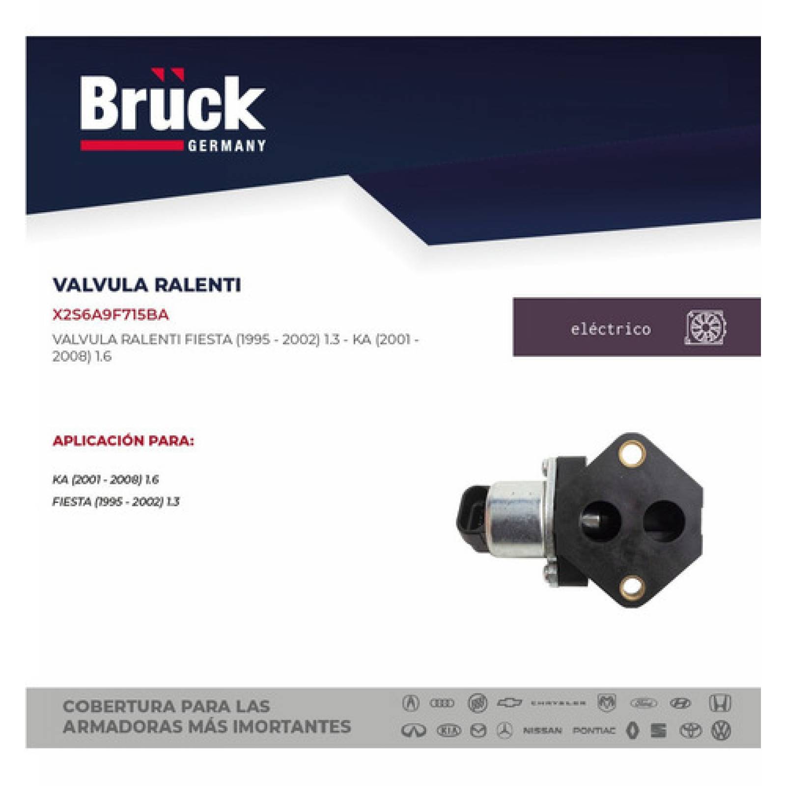 Valvula Iac Ralenti Ford Fiesta 1.3 Lt Ka 1.6 Lts Euroespaña