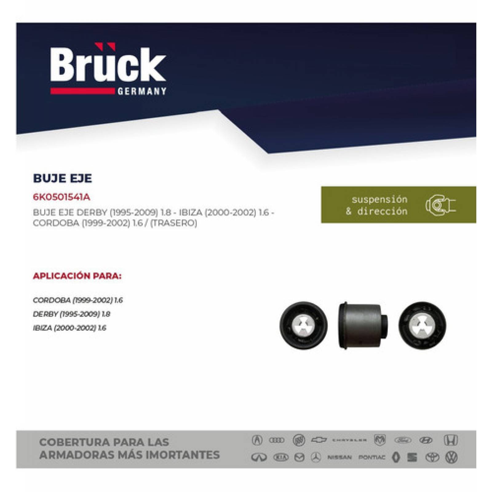 Buje Eje Trasero Derby 07 08 09 Ibiza 01 02 Cordoba 01 02