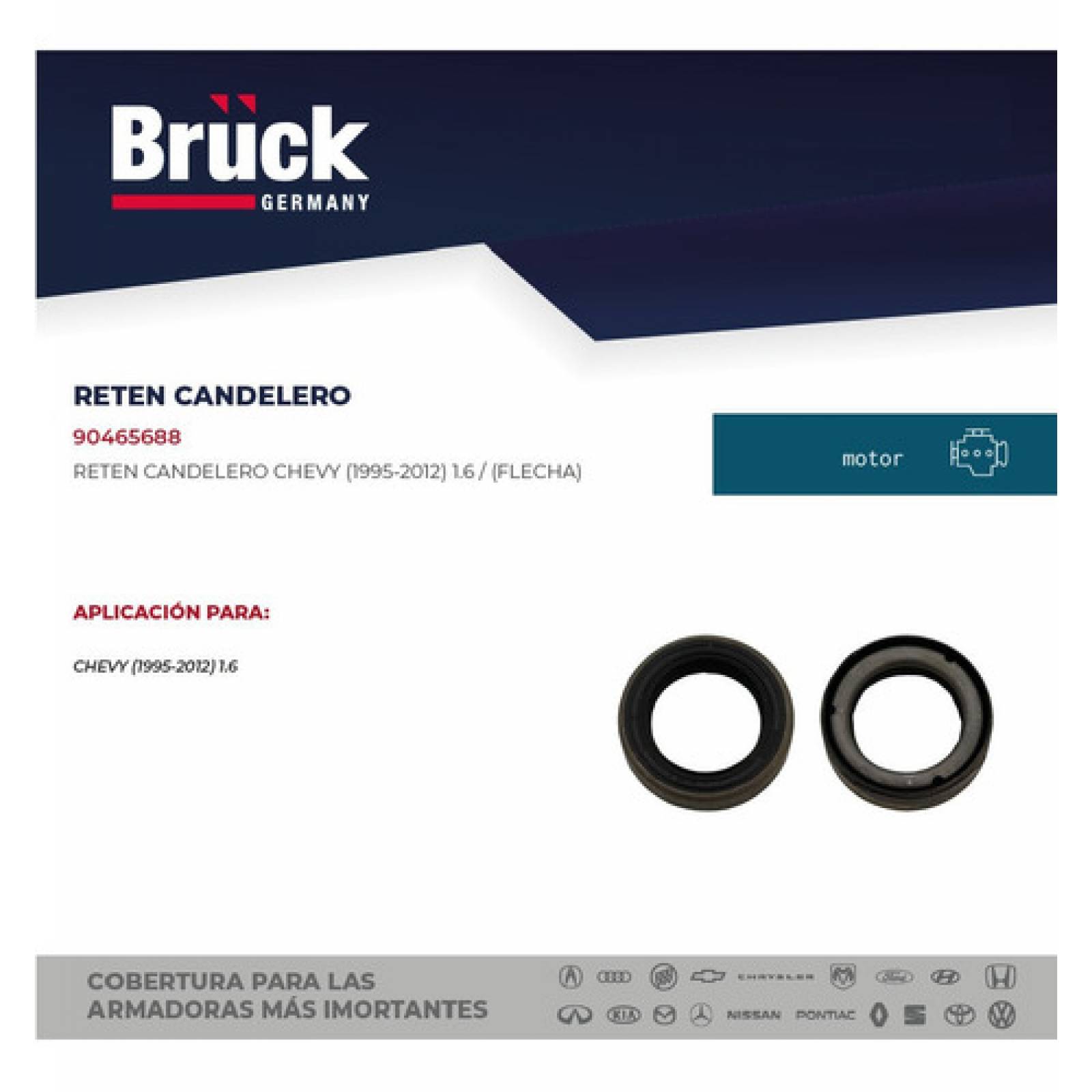 Reten Candelero Chevrolet Chevy 1995 - 2012 1.6lts