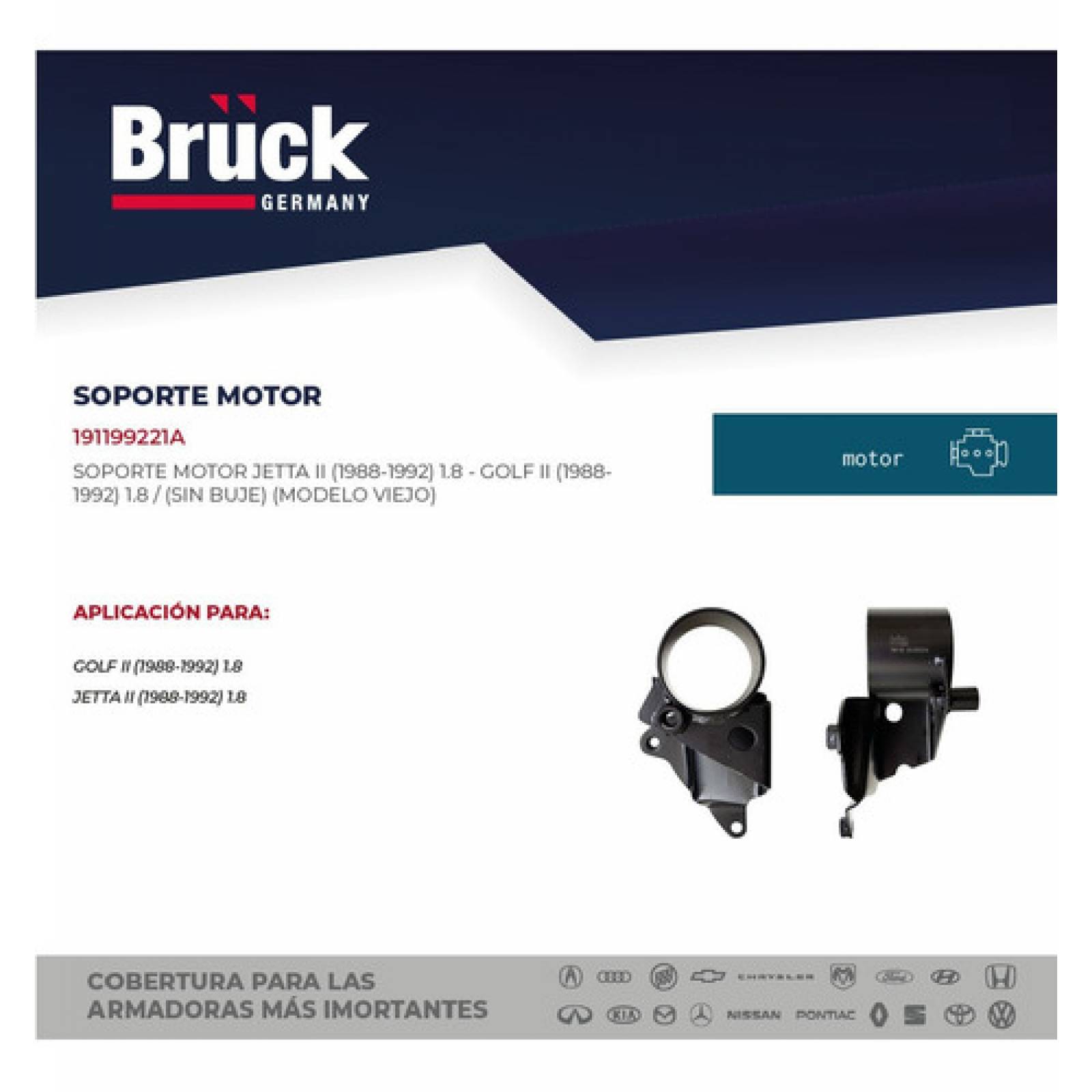 Soporte De Motor Jetta Golf A2 87 - 92 Modelo Viejo Sin Buje