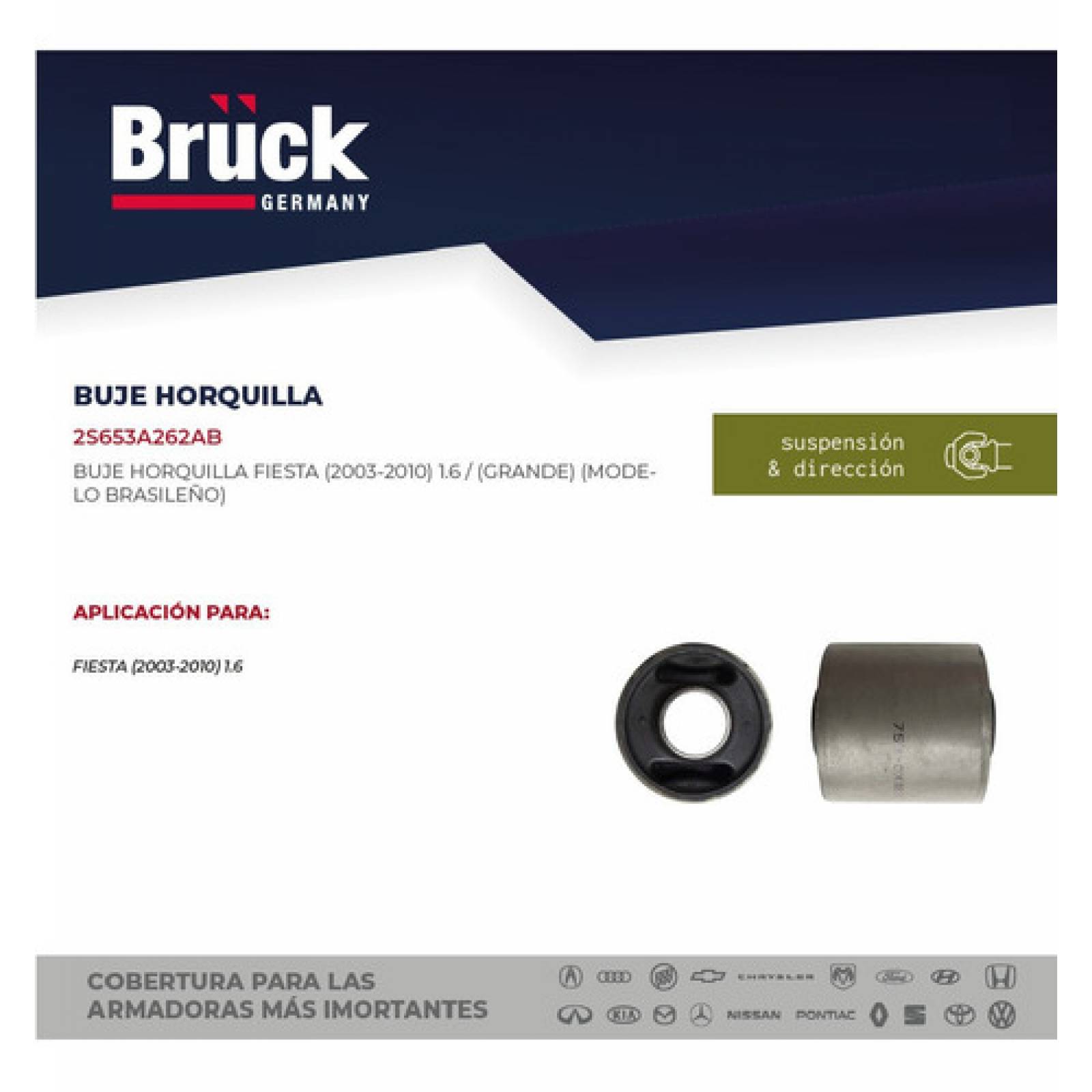 Buje Horquilla Ford Fiesta 2003 - 2006 1.6 Mod Brasileño 