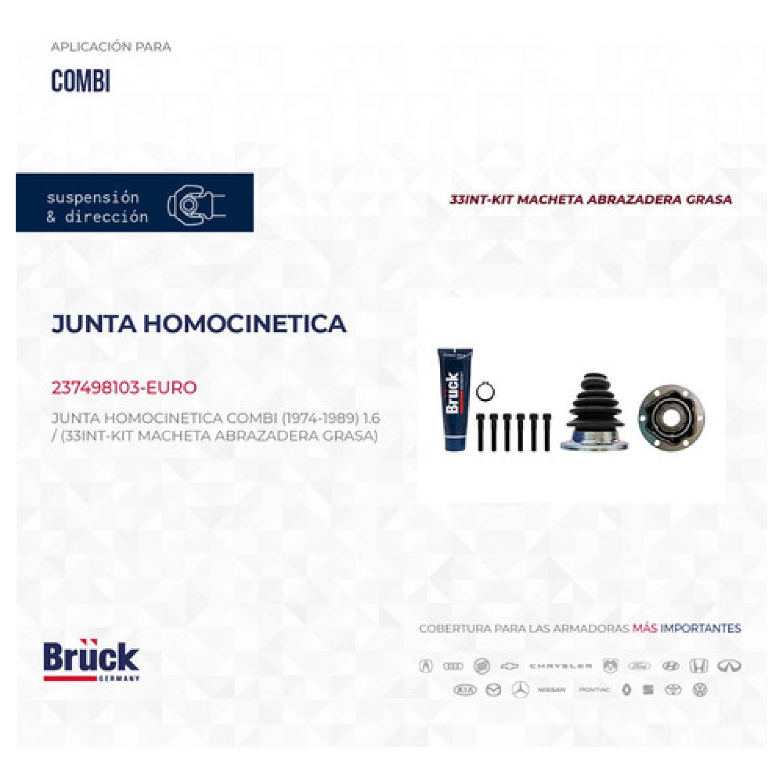 Balero Homocinetico Volkswagen Combi 1.6 Y 1.8 Lts Lado Caja