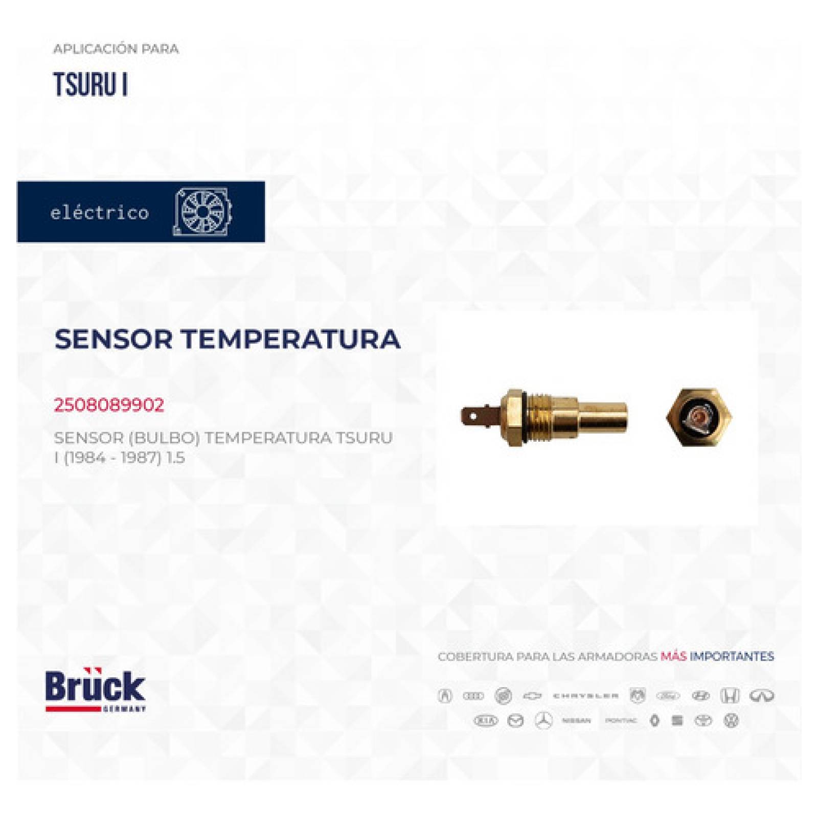 Bulbo Sensor Temperatura Tsuru 1 I 1984 1985 1986 1987