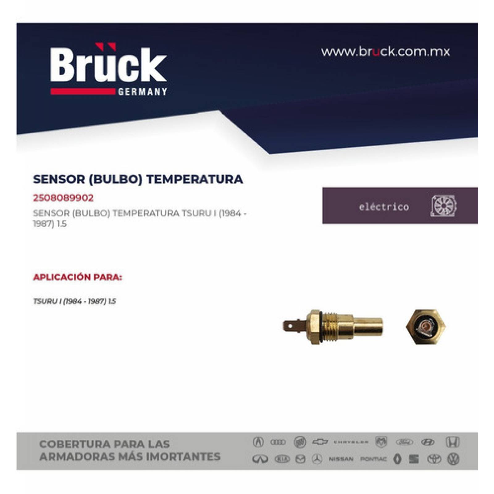 Bulbo Sensor Temperatura Tsuru 1 I 1984 1985 1986 1987