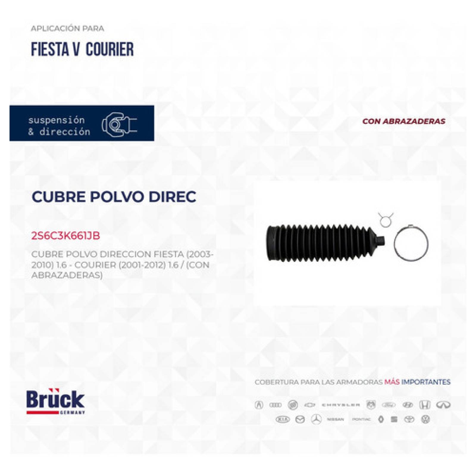 Cubrepolvo Direccion Ford Fiesta 2006 1.6 Euroespaña