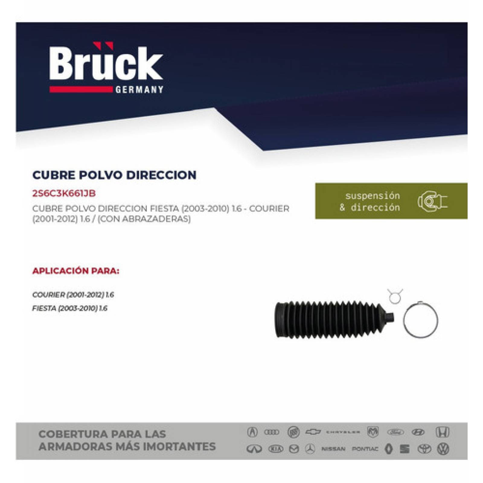 Cubrepolvo Direccion Ford Fiesta 2006 1.6 Euroespaña