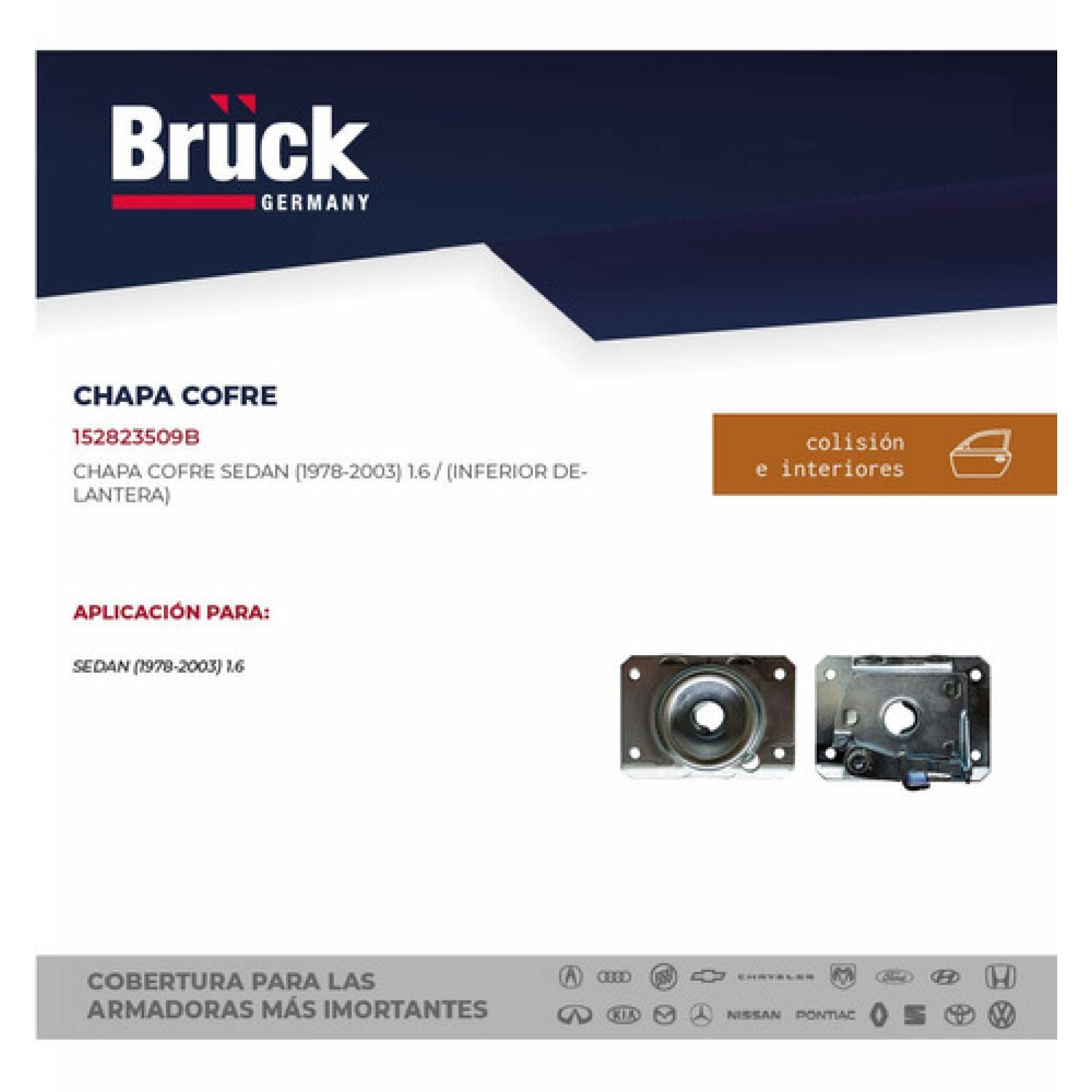 Cerradura De Cofre Volkswagen Vocho Sedan Inferior