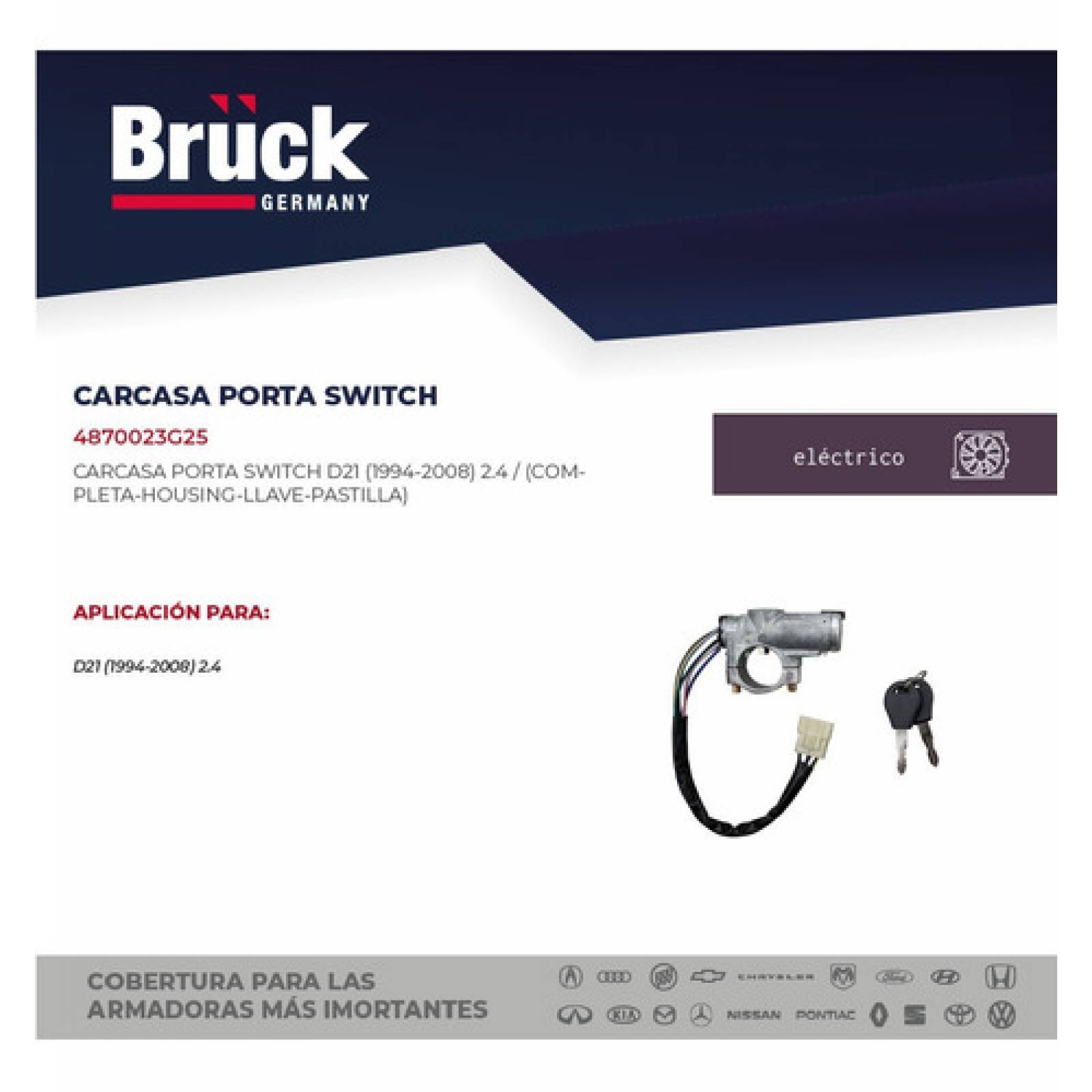 Carcasa Switch Encendido Completa Nissan D21 1994 - 2008
