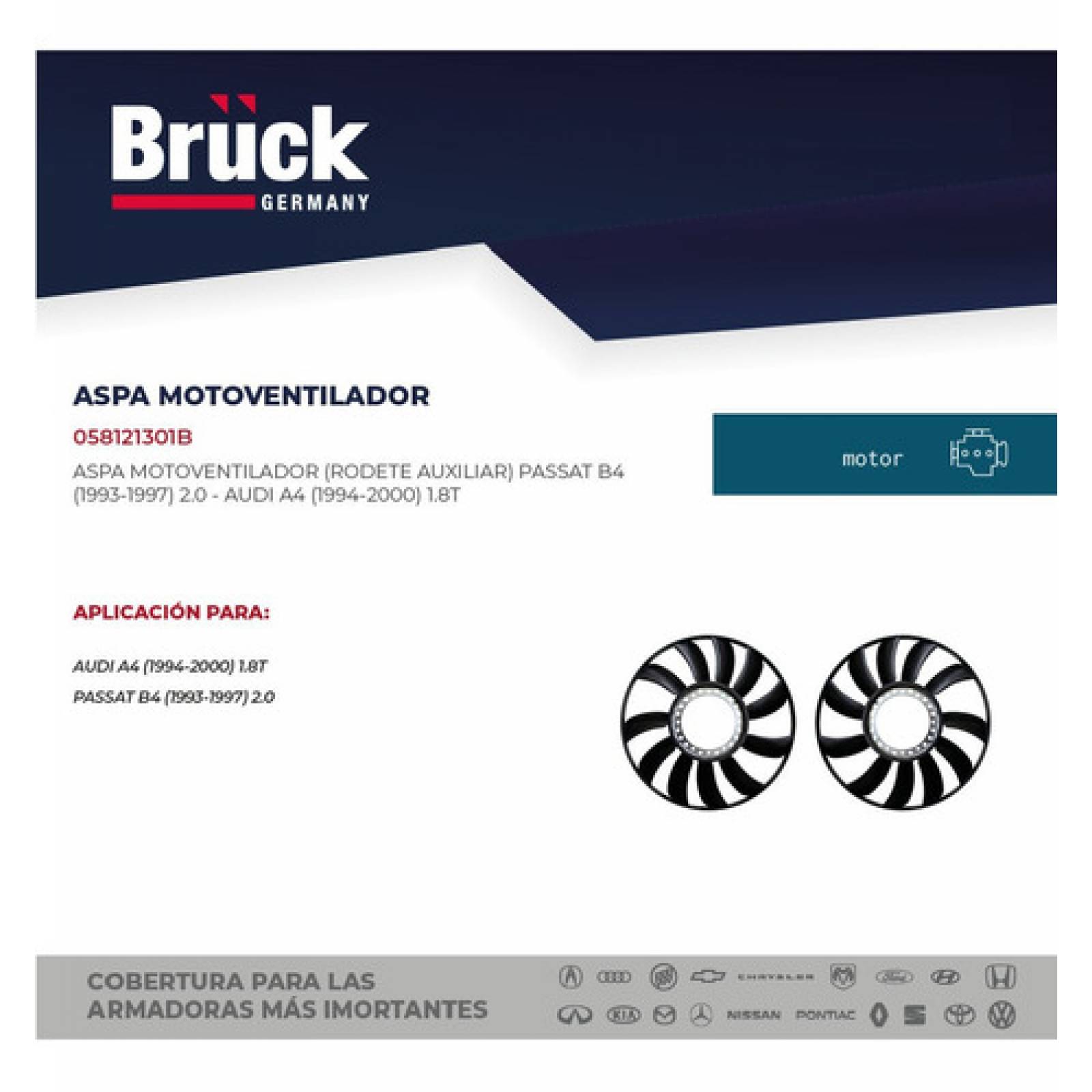 Aspas Motoventilador Passat 2002