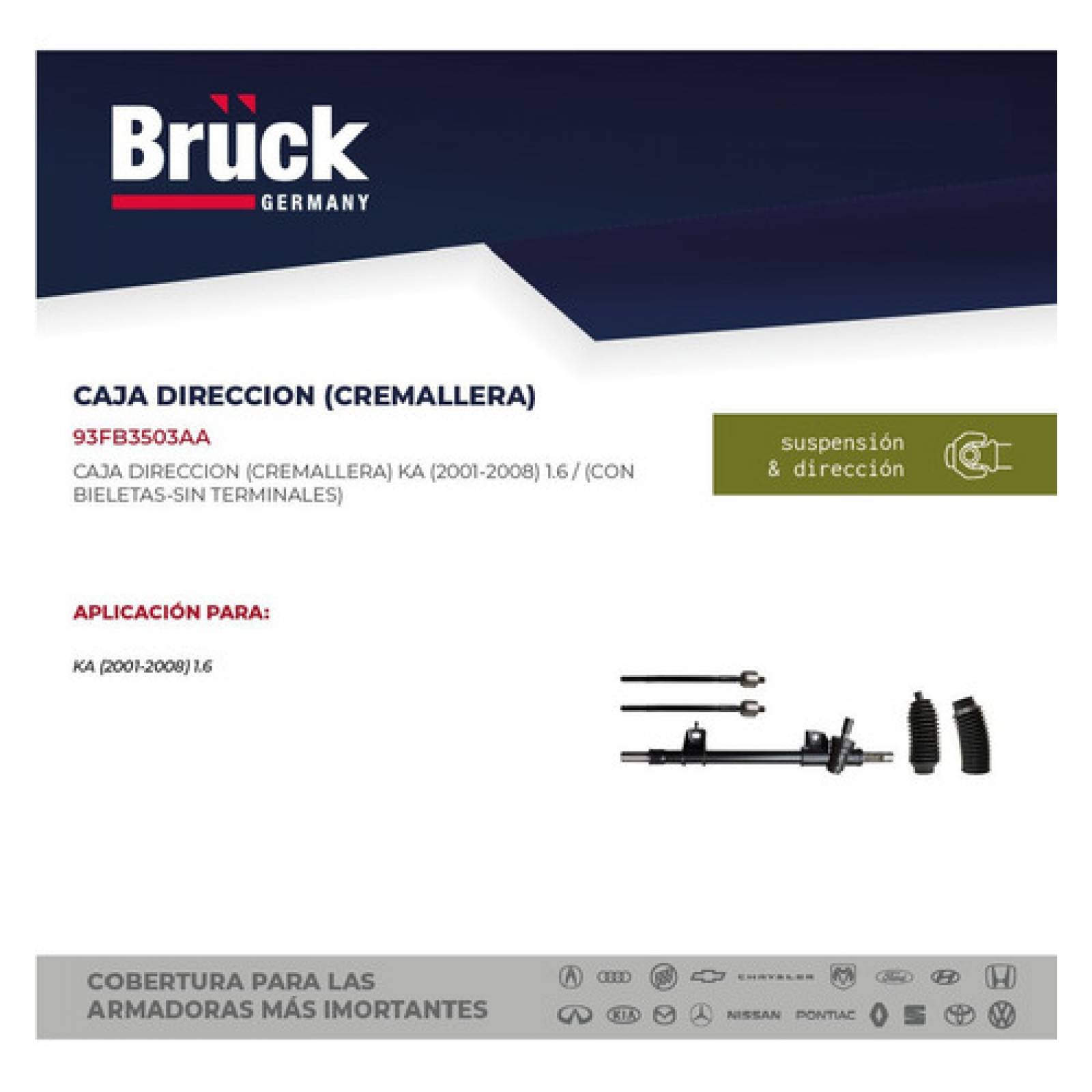 Caja Direccion Manual Ford Ka 2002