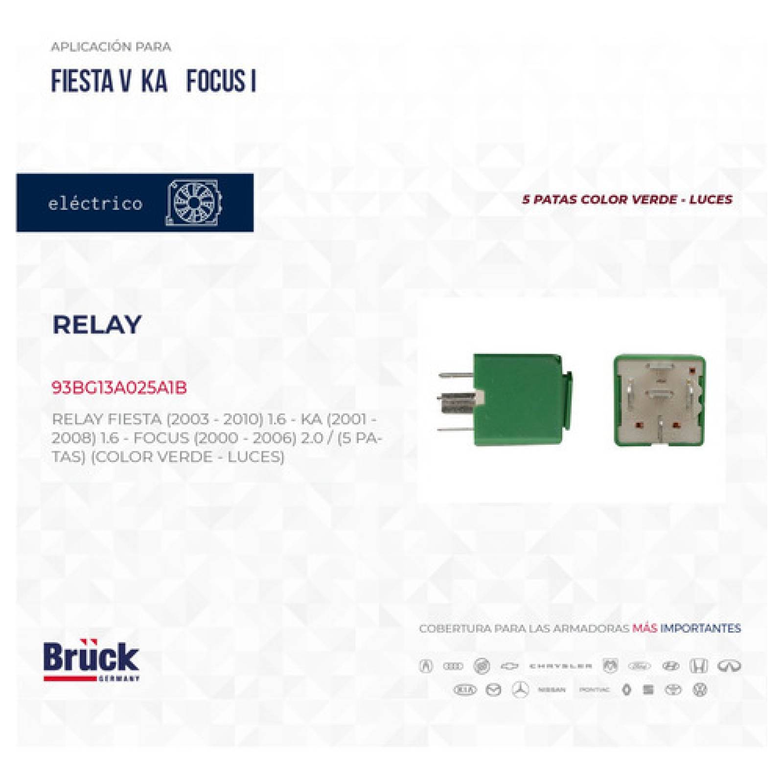 Relay Luces Ford Ka 2001 1.6 Euroespaña