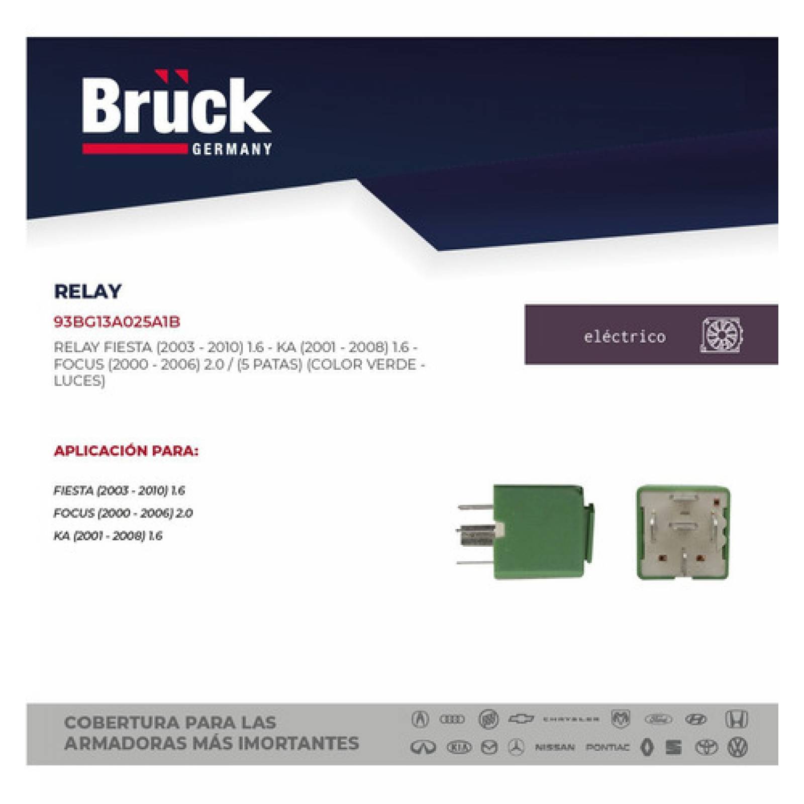 Relay Luces Ford Ka 2001 1.6 Euroespaña