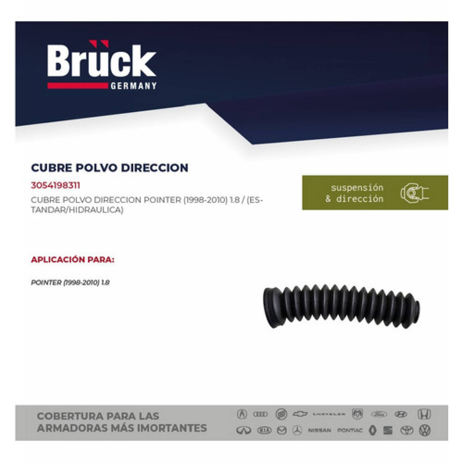 Cubre Polvo De Direccion Vw Pointer 2002-2008 Direccion Hidraulica Y Estandart, Bruck Germany