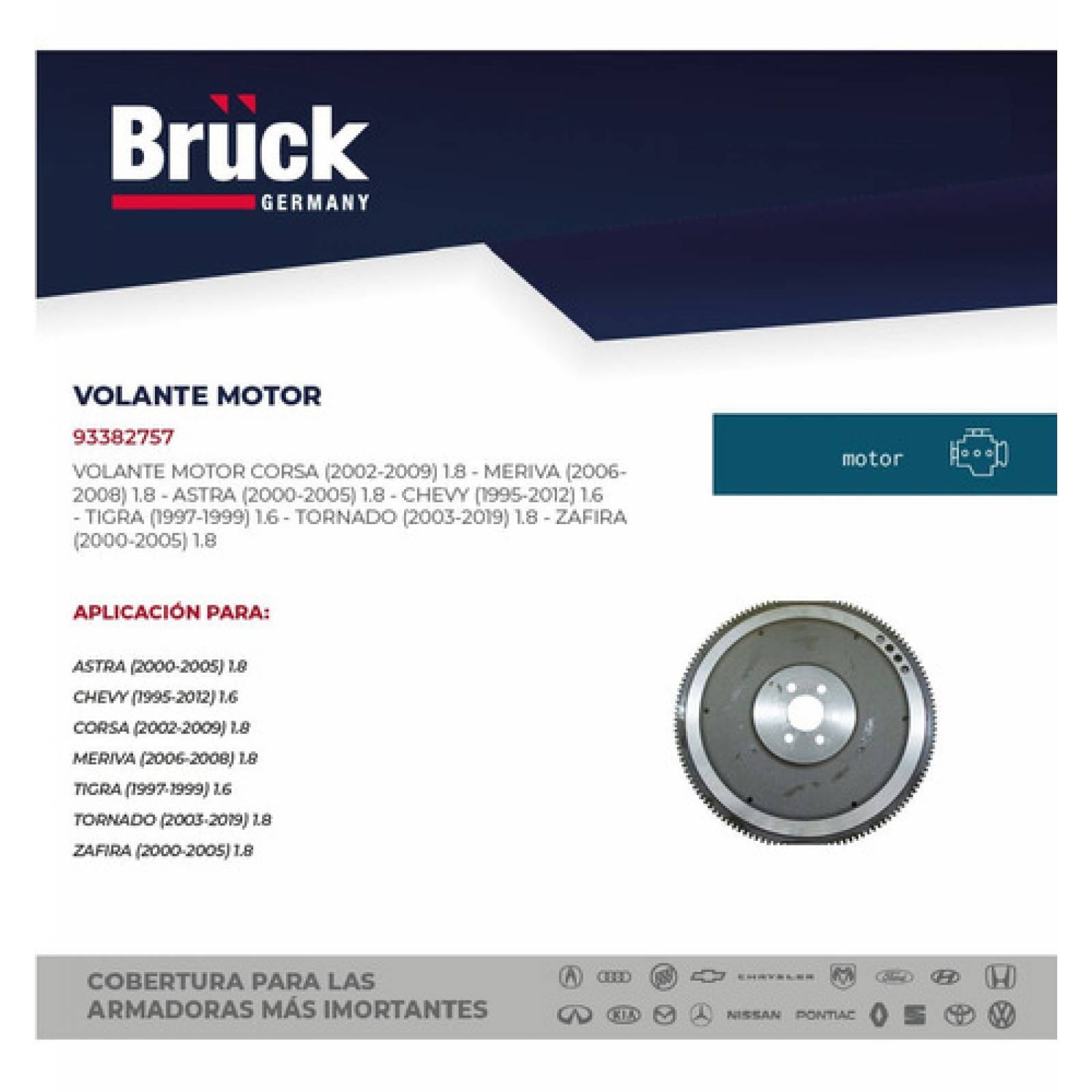 Volante Motor Corsa Meriva Tornado Astra 03-09 1.8 Lts 