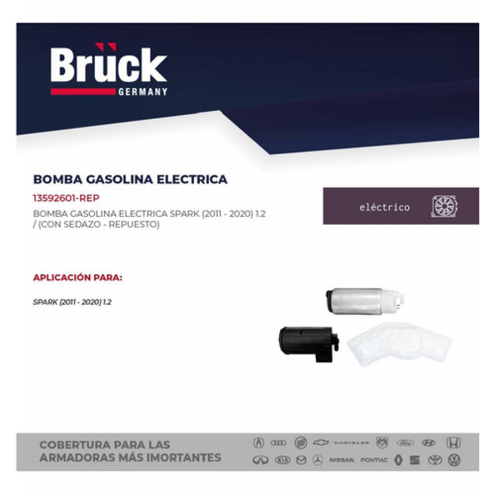 Bomba Gasolina Electrica Spark 2011 - 2020 1.2l Con Cedazo