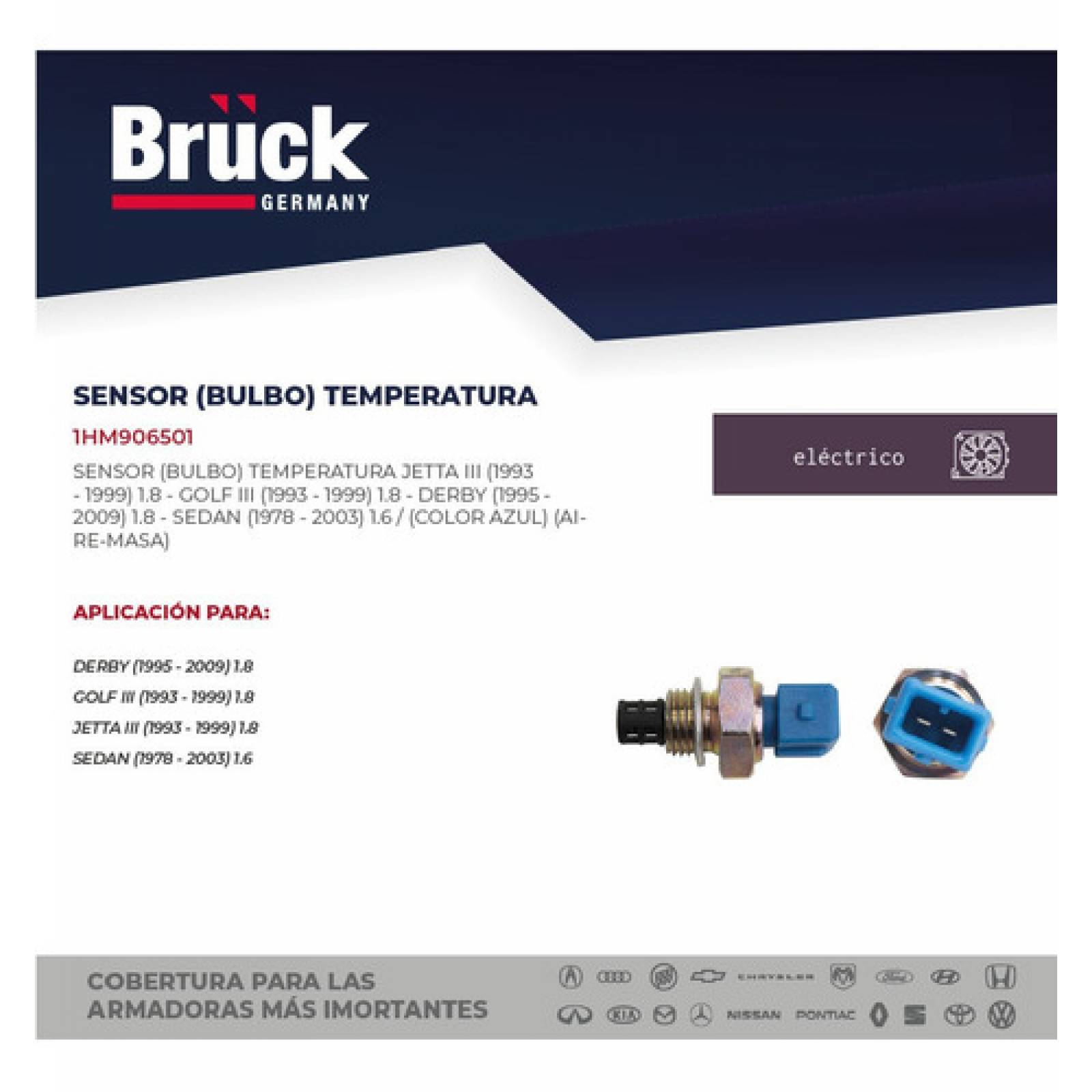 Bulbo Sensor Temperatura Masa Aire Jetta Golf 93 - 99 Derby