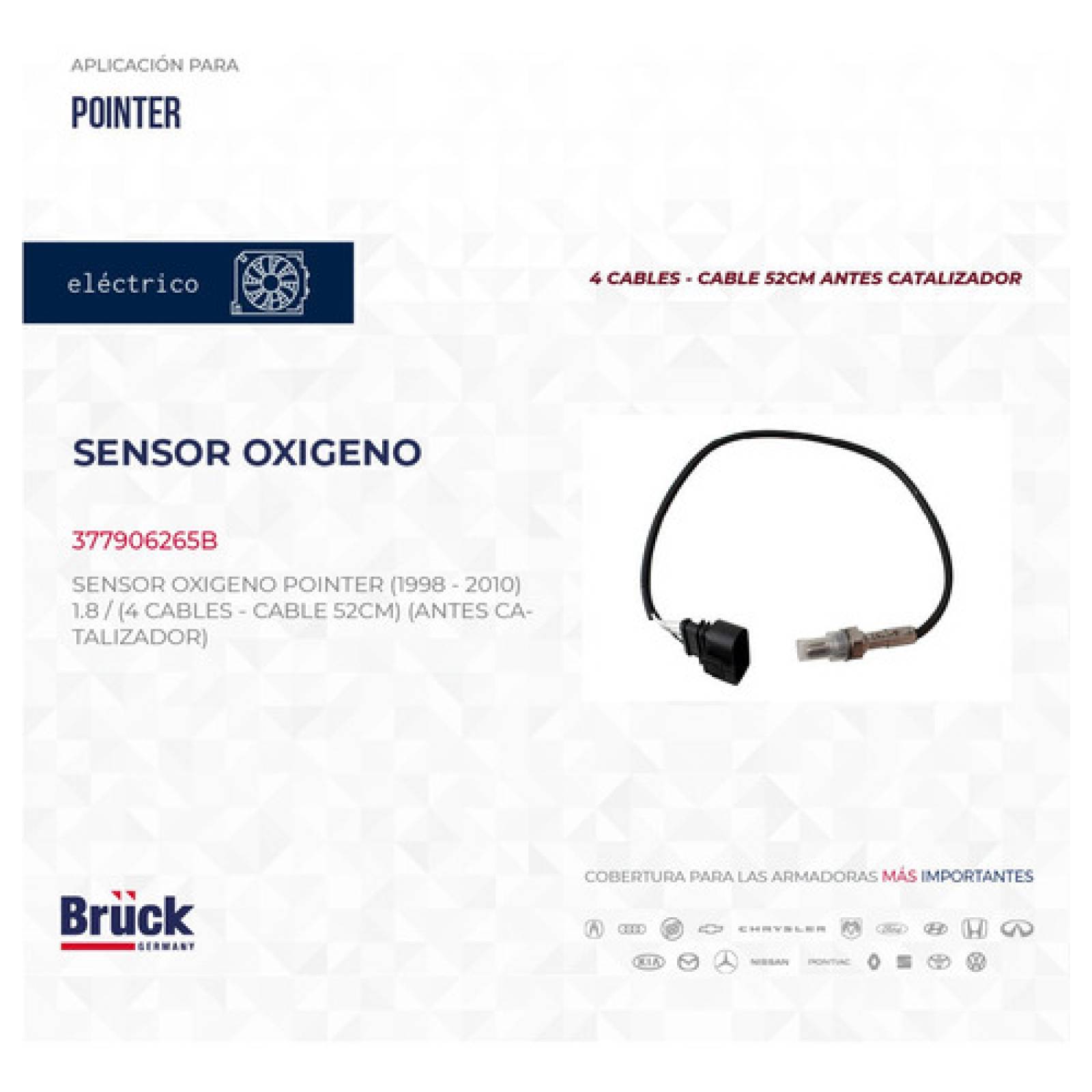 Sensor Oxigeno Pointer 98 1999 2000 2001 2002 Antes Cataliza