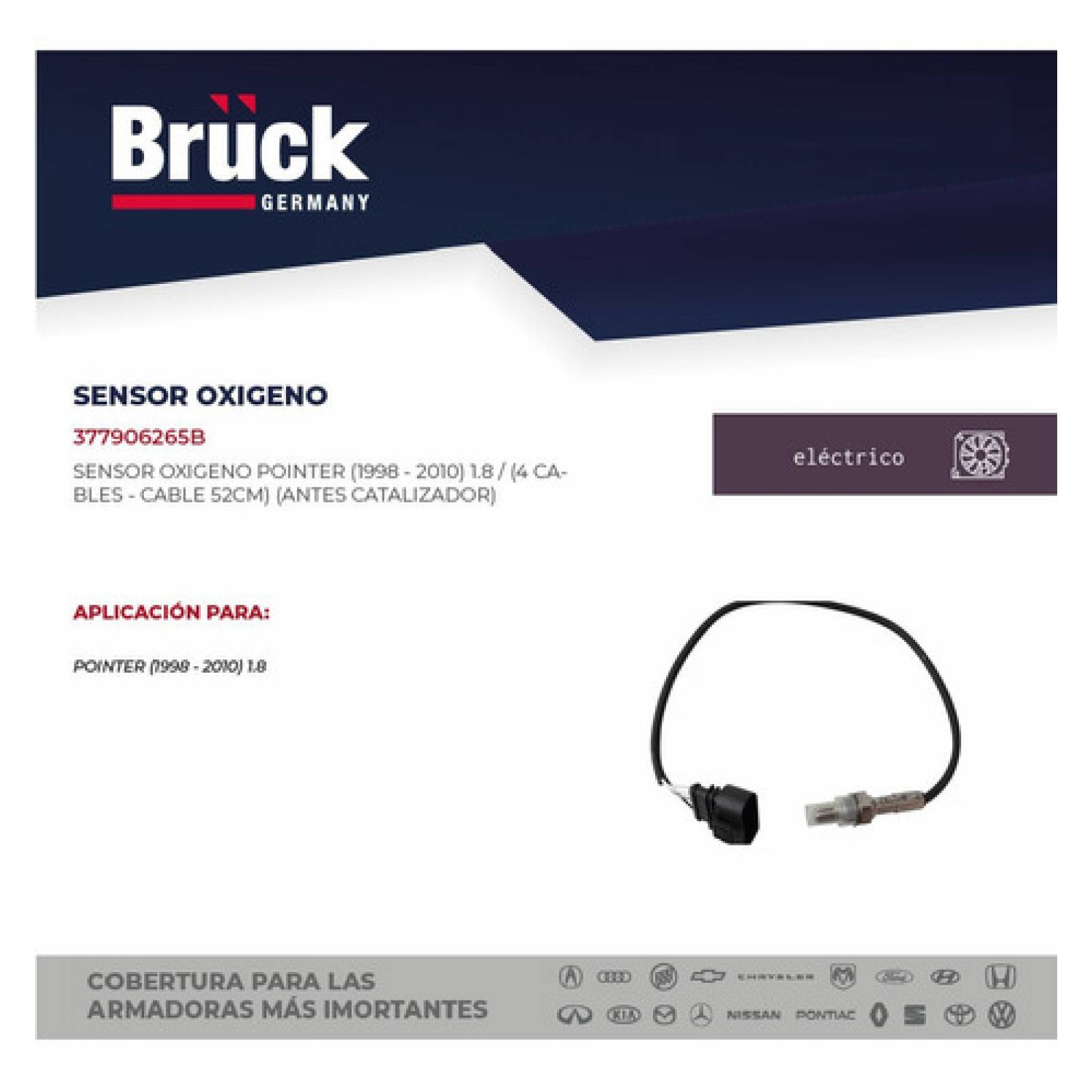 Sensor Oxigeno Pointer 98 1999 2000 2001 2002 Antes Cataliza