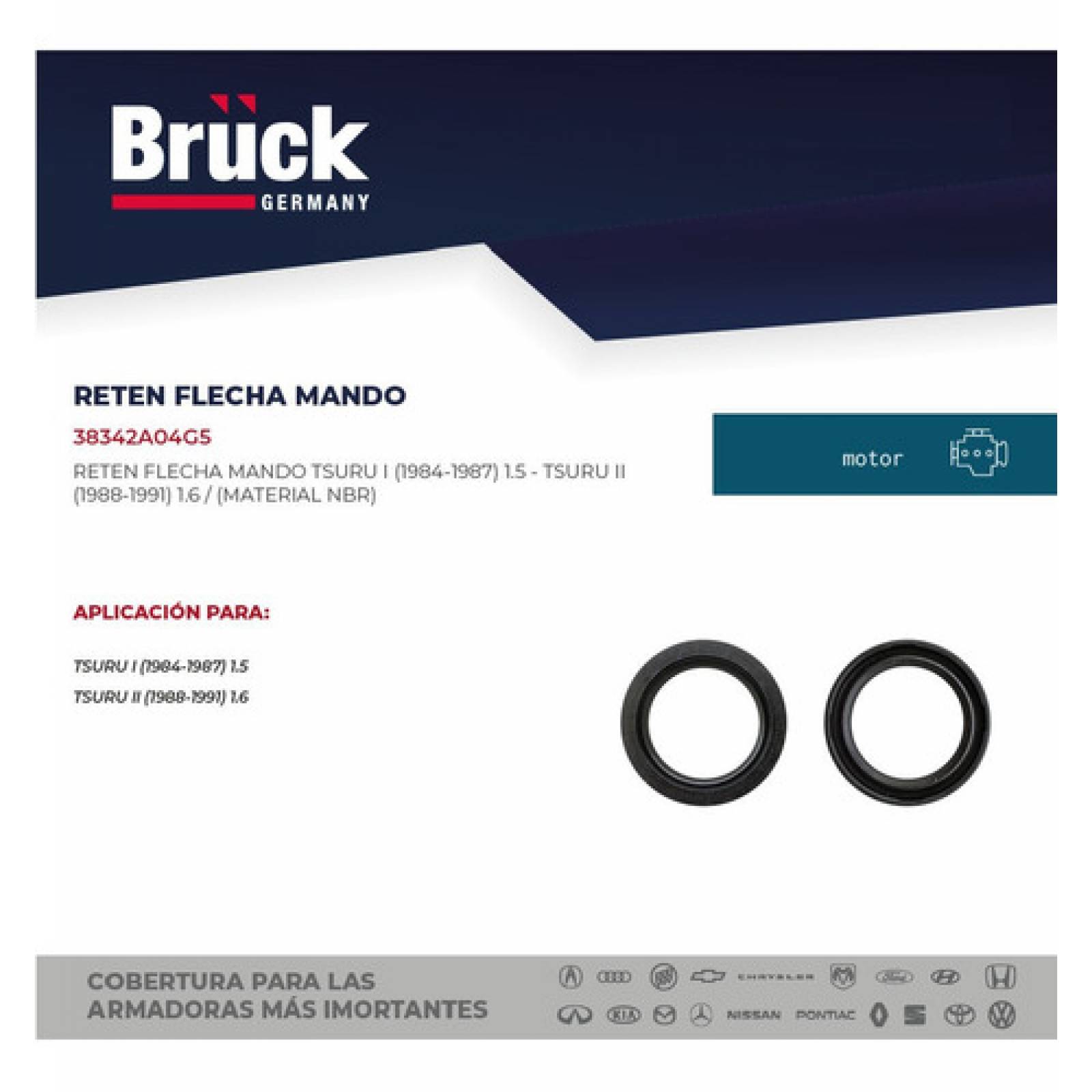 Reten Flecha Mando Nissan Tsuru 1 I 2 Ii 84 - 86 87 89 90 91