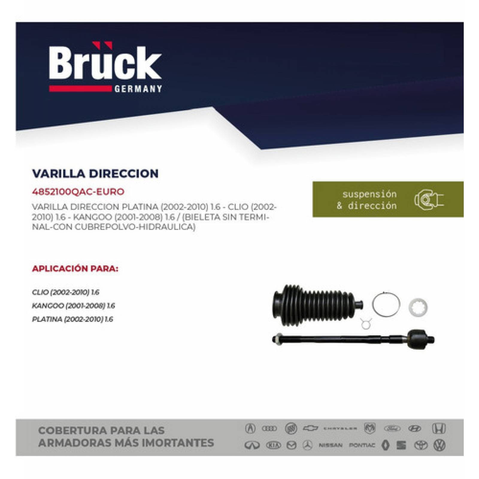 Bieleta Varilla Direccion Platina Clio 02 - 09 Hidraulica 