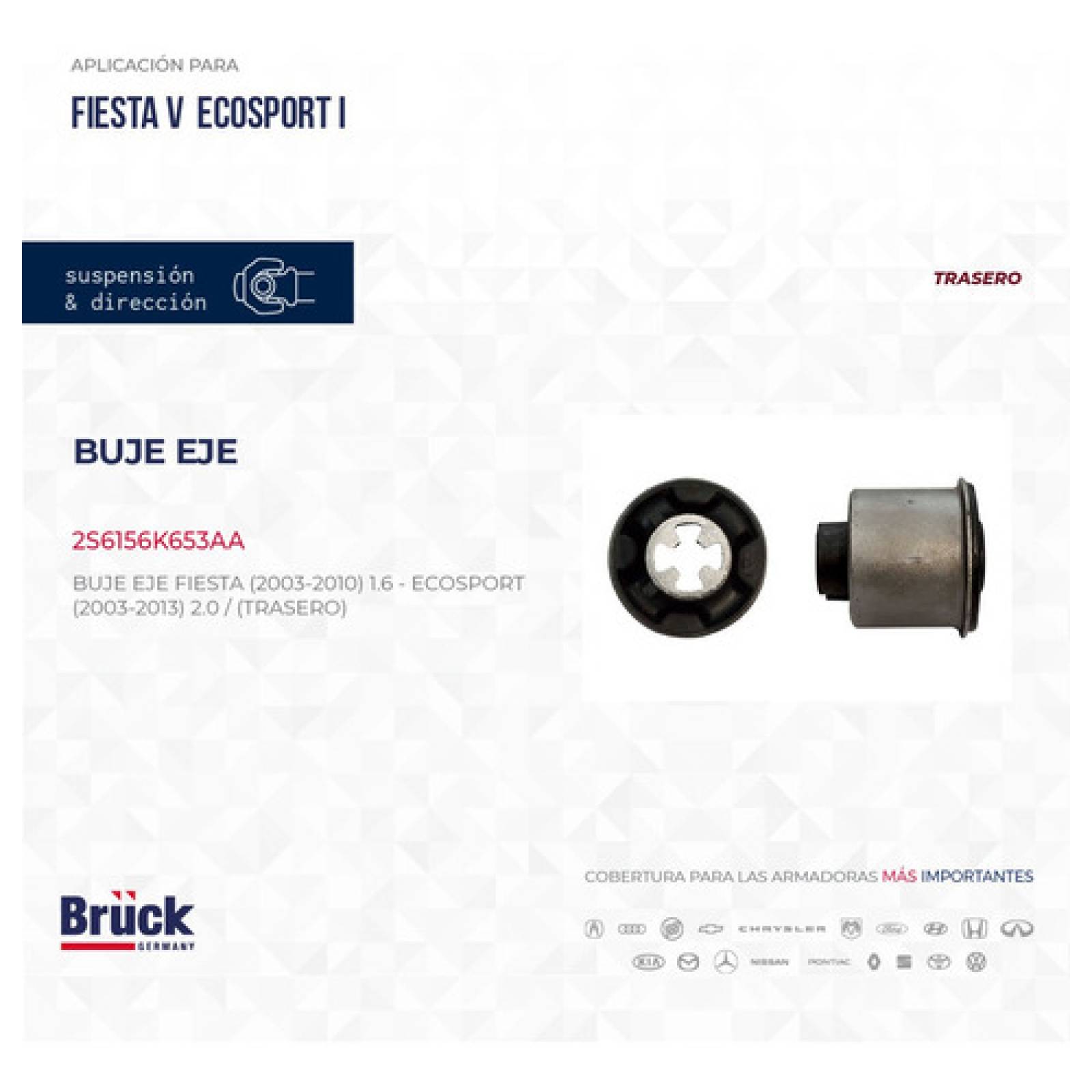Buje Eje Trasero Ford Fiesta 2003-2010 Euroespaña