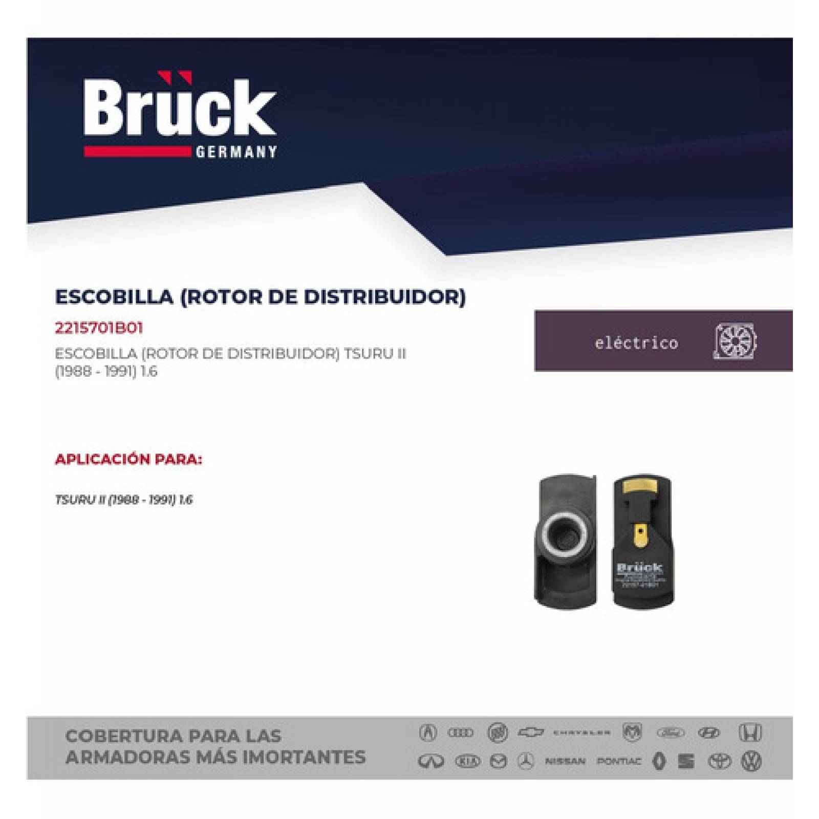 Escobilla Rotor Distribucion Tsuru 2 Ii 1989 1990 1991