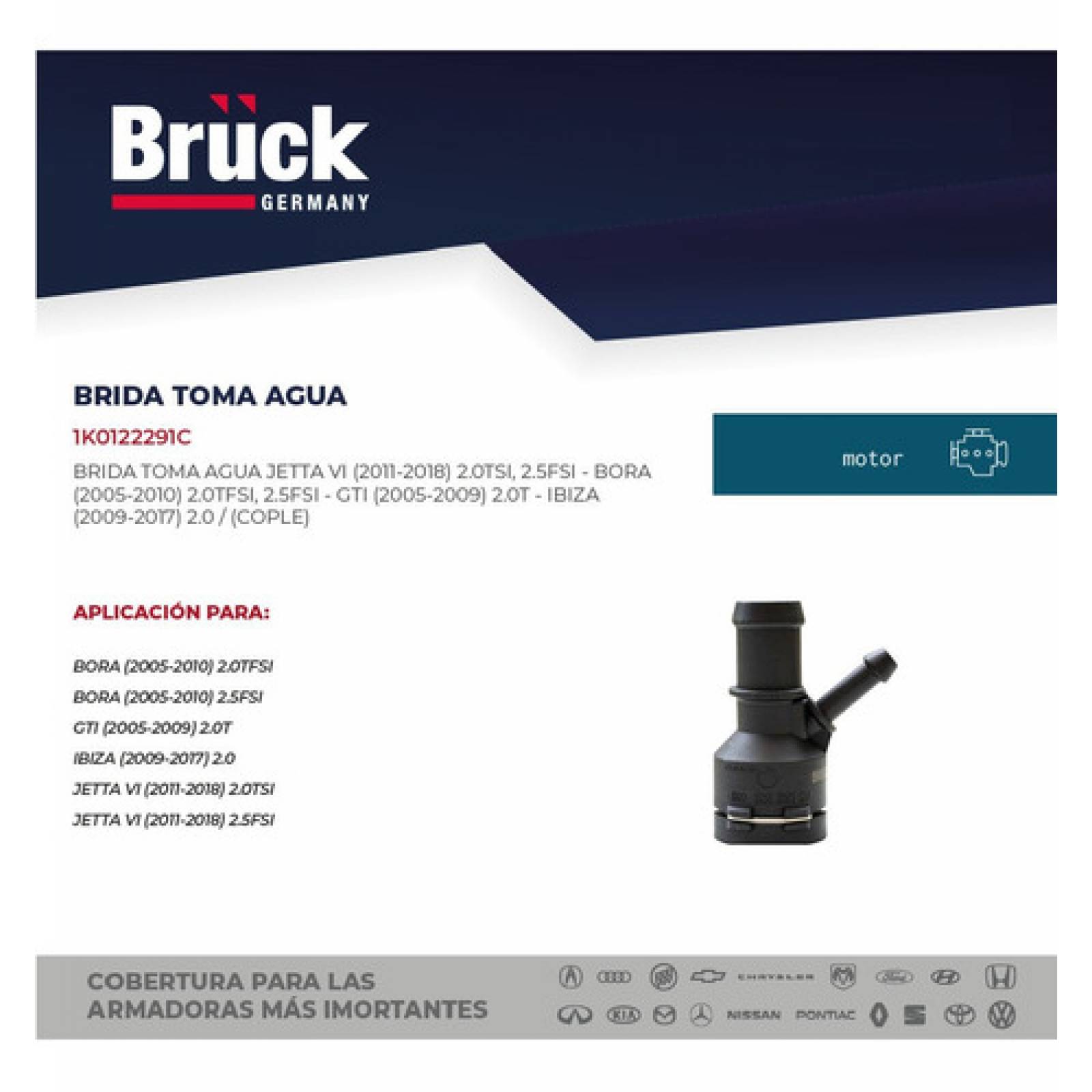 Toma De Agua Brida Cople Bora 2006 1k0122291c