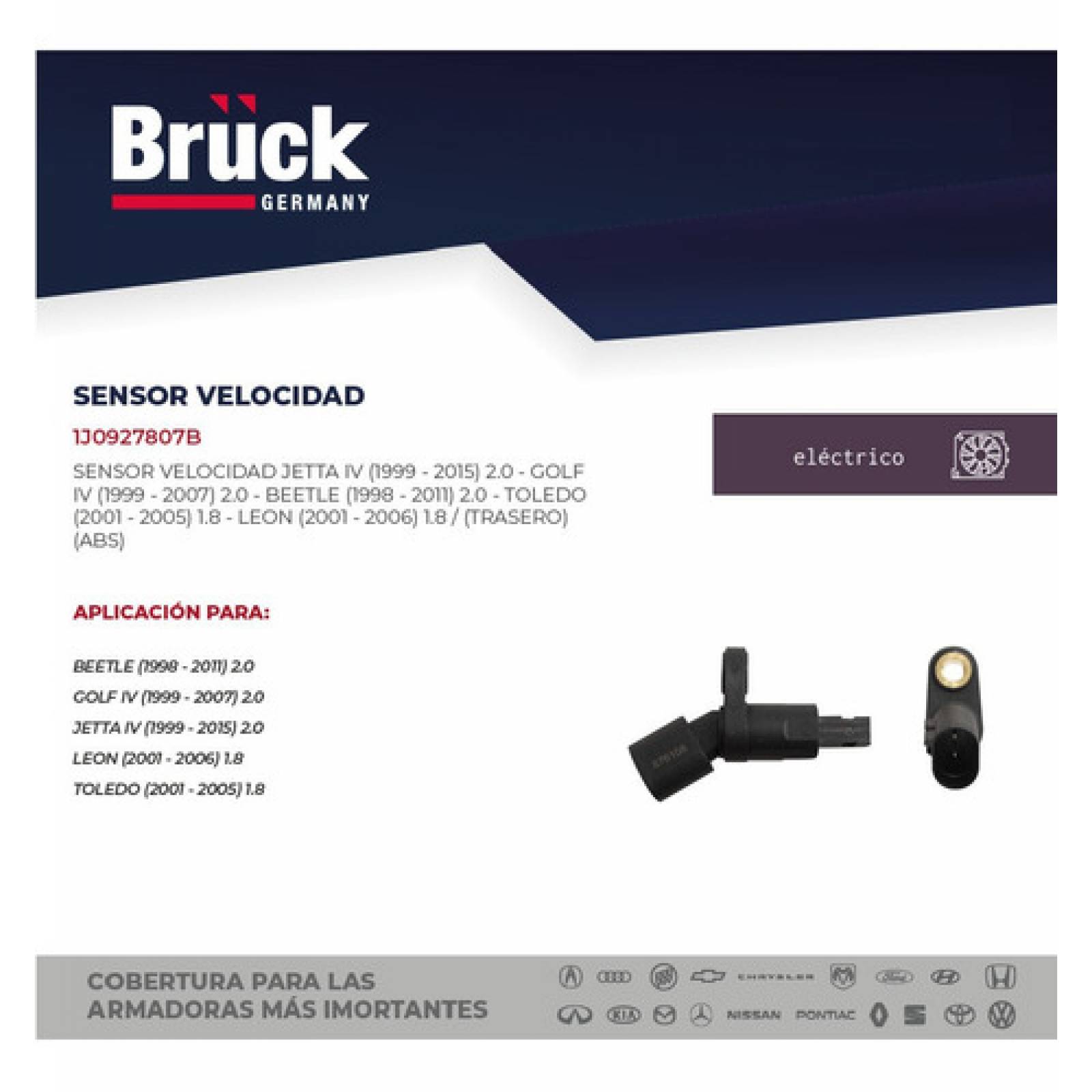 Sensor Velocidad Clasico Jetta 99 - 15 Golf A4 Beetle Traser