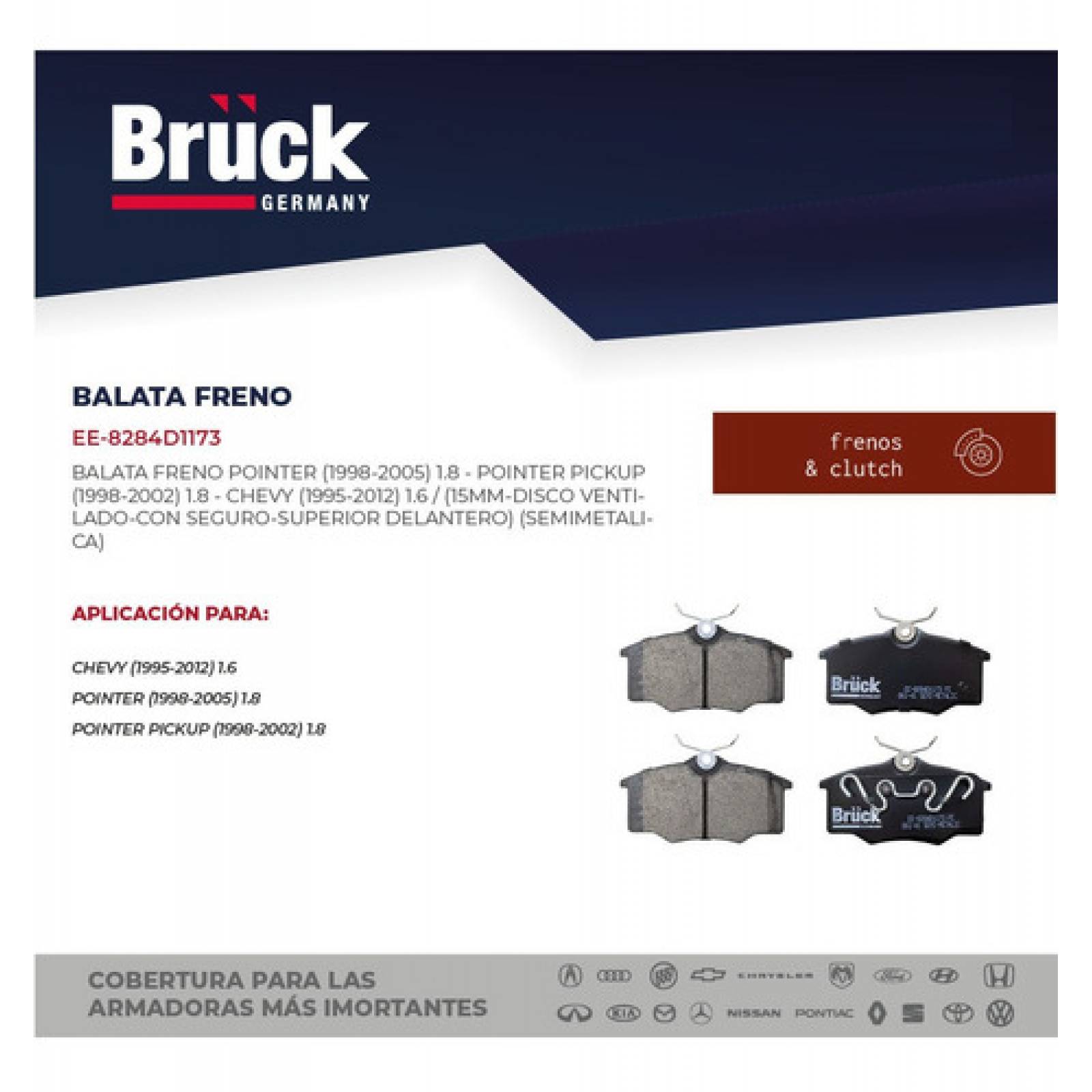 Juego Balatas Pointer 2004 Del Ee8284d1173