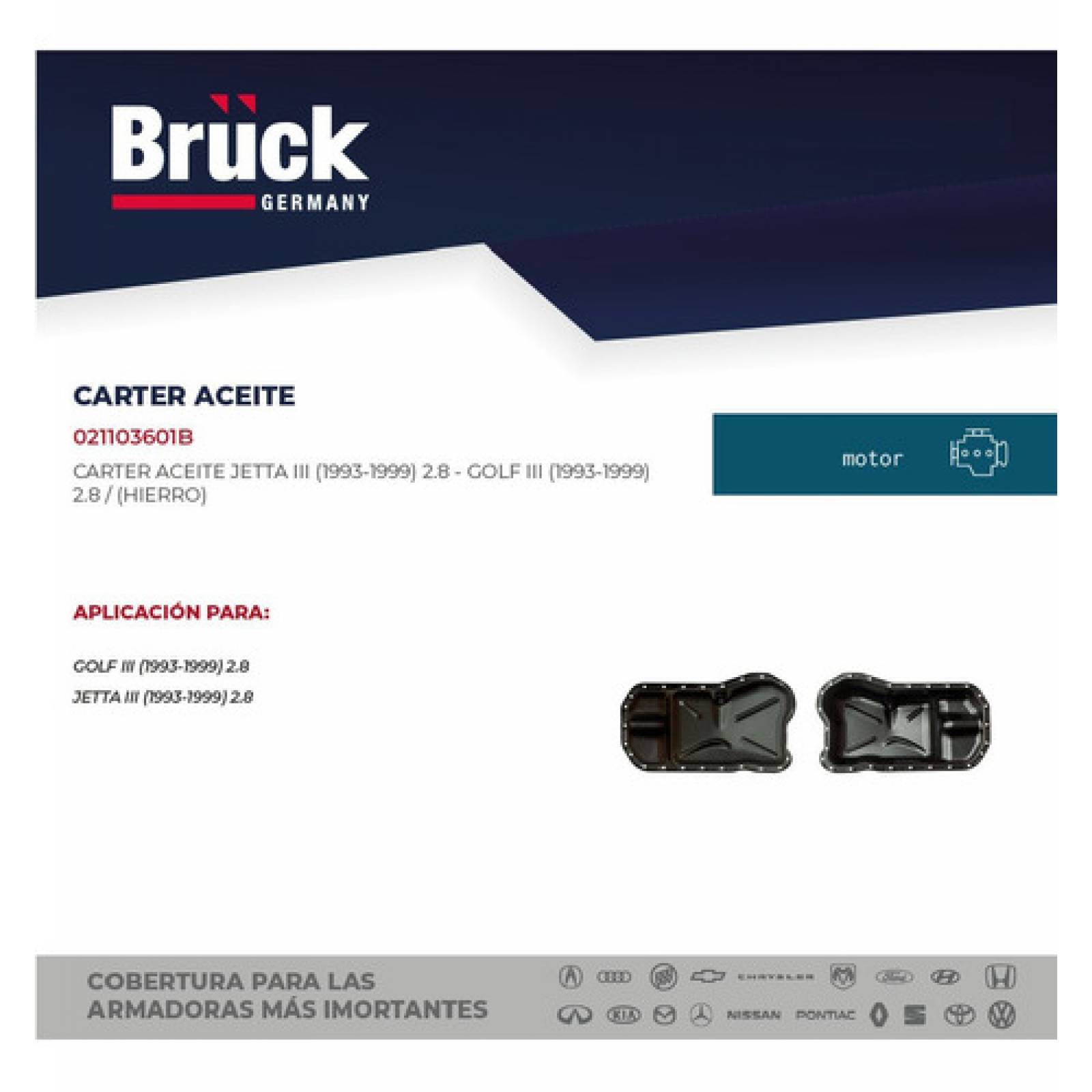 Carter Aceite Golf 1996 2.8 12v 021103601b