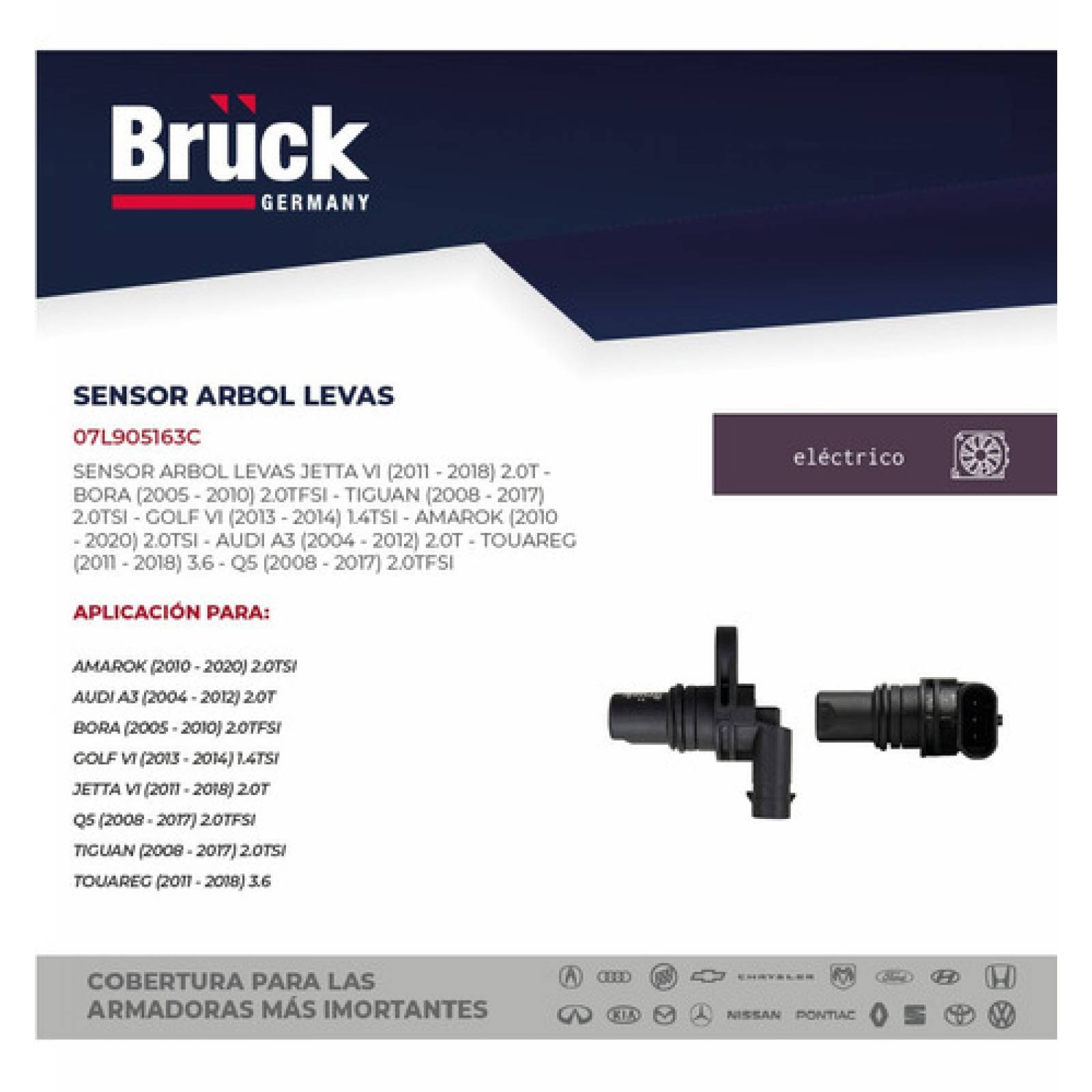Sensor Arbol Levas Tiguan 2013 Dohc 2.0 Bruck-germany