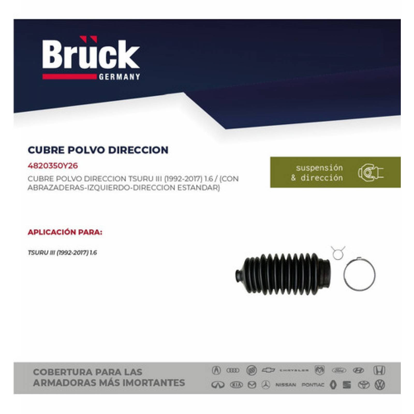 Cubre Polvo Dirección Tsuru I I I 92-17 Estándar Izquierdo