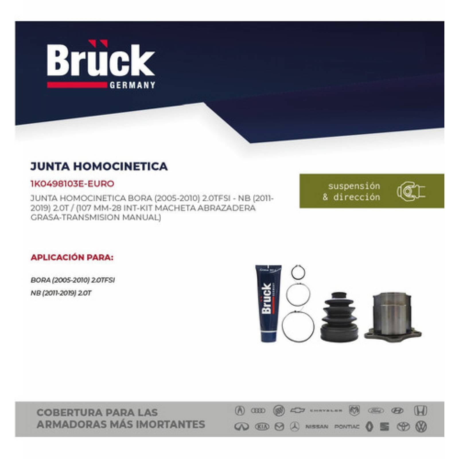 Espiga Junta Homocinetica Bora 2005 - 2010 2.0 Lts Tdi Aut