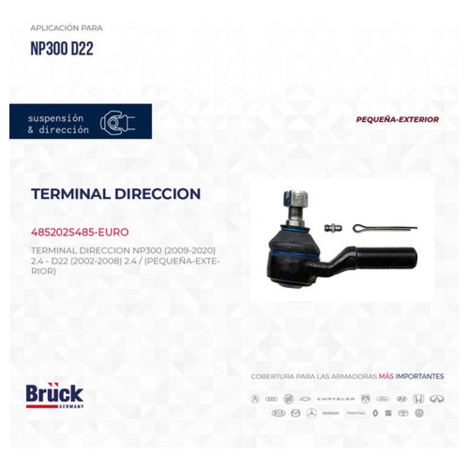 Terminal Direccion Ext Nissan Np300 09 -15 Frontier 98 - 04