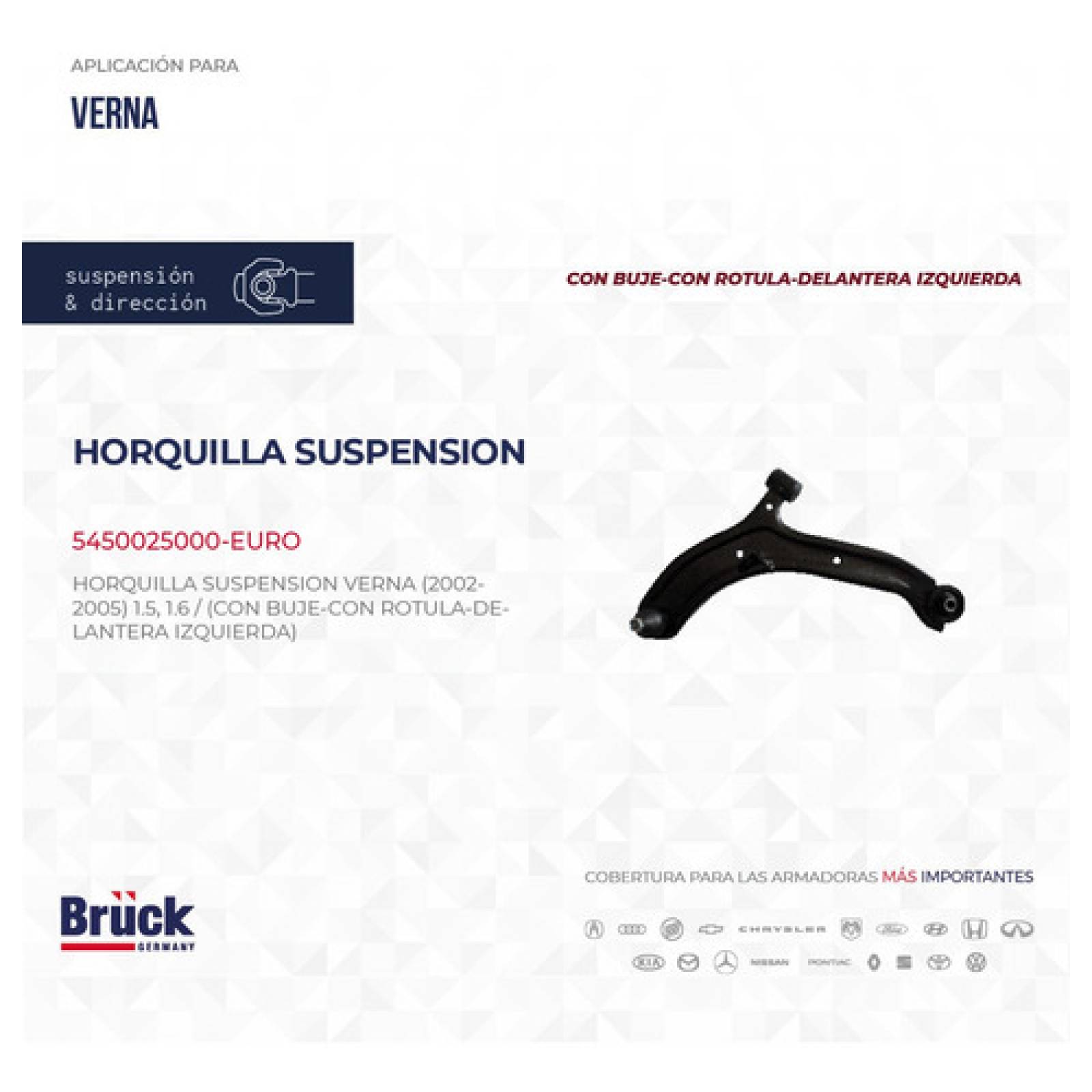 Horquilla Suspension Verna 2005 1.5 Del Izq