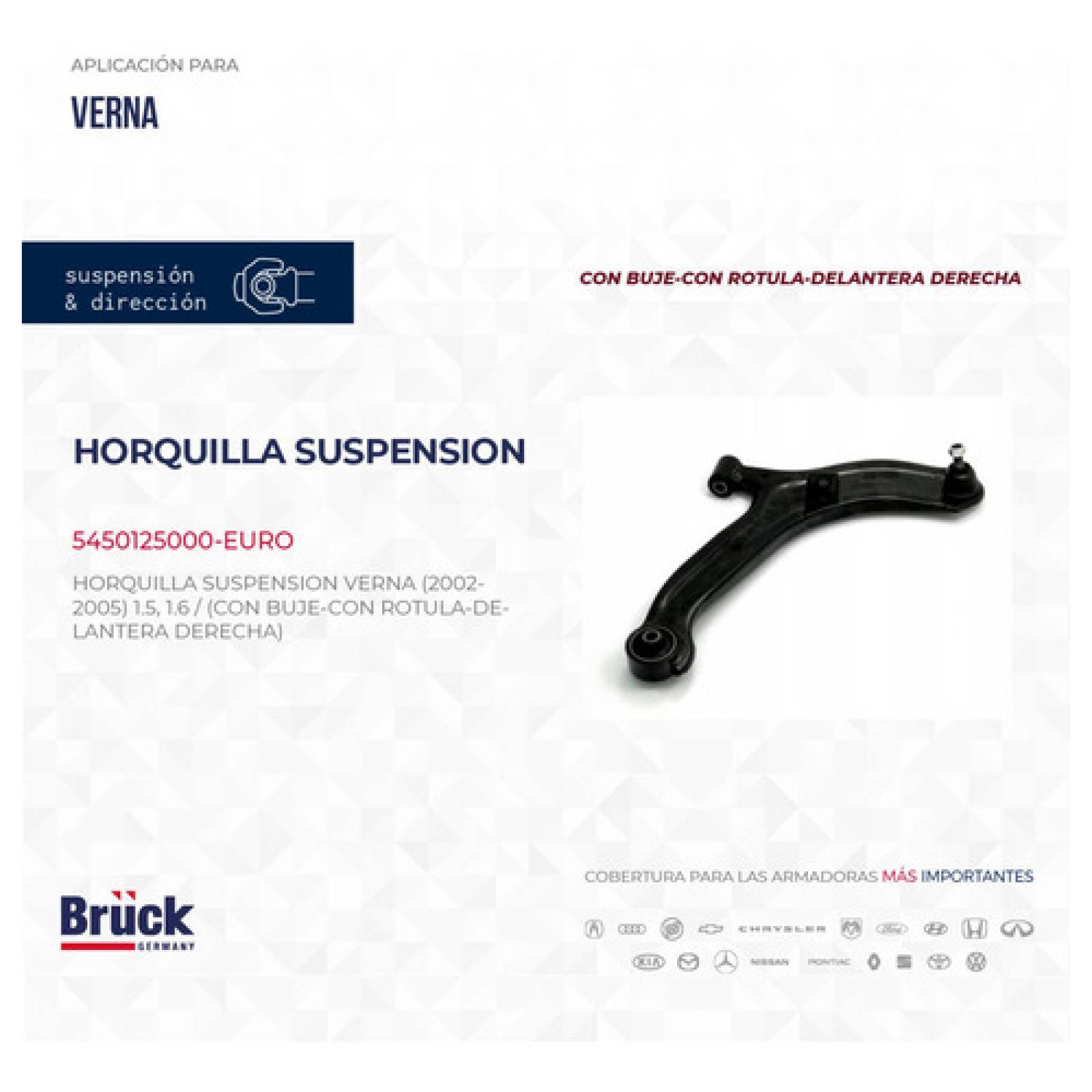 Horquilla Verna 2004 2005 2006 Del Derecha C/ Bujes Y Rotula