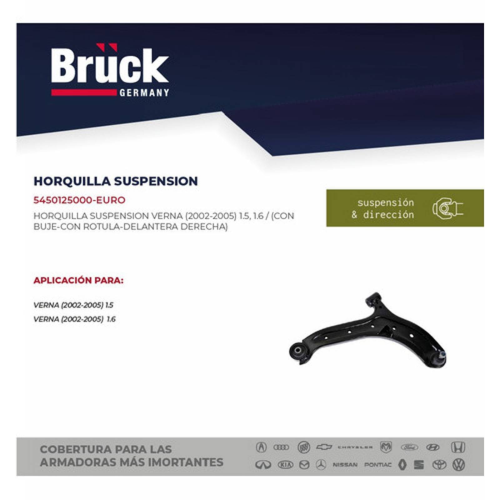 Horquilla Verna 2004 2005 2006 Del Derecha C/ Bujes Y Rotula