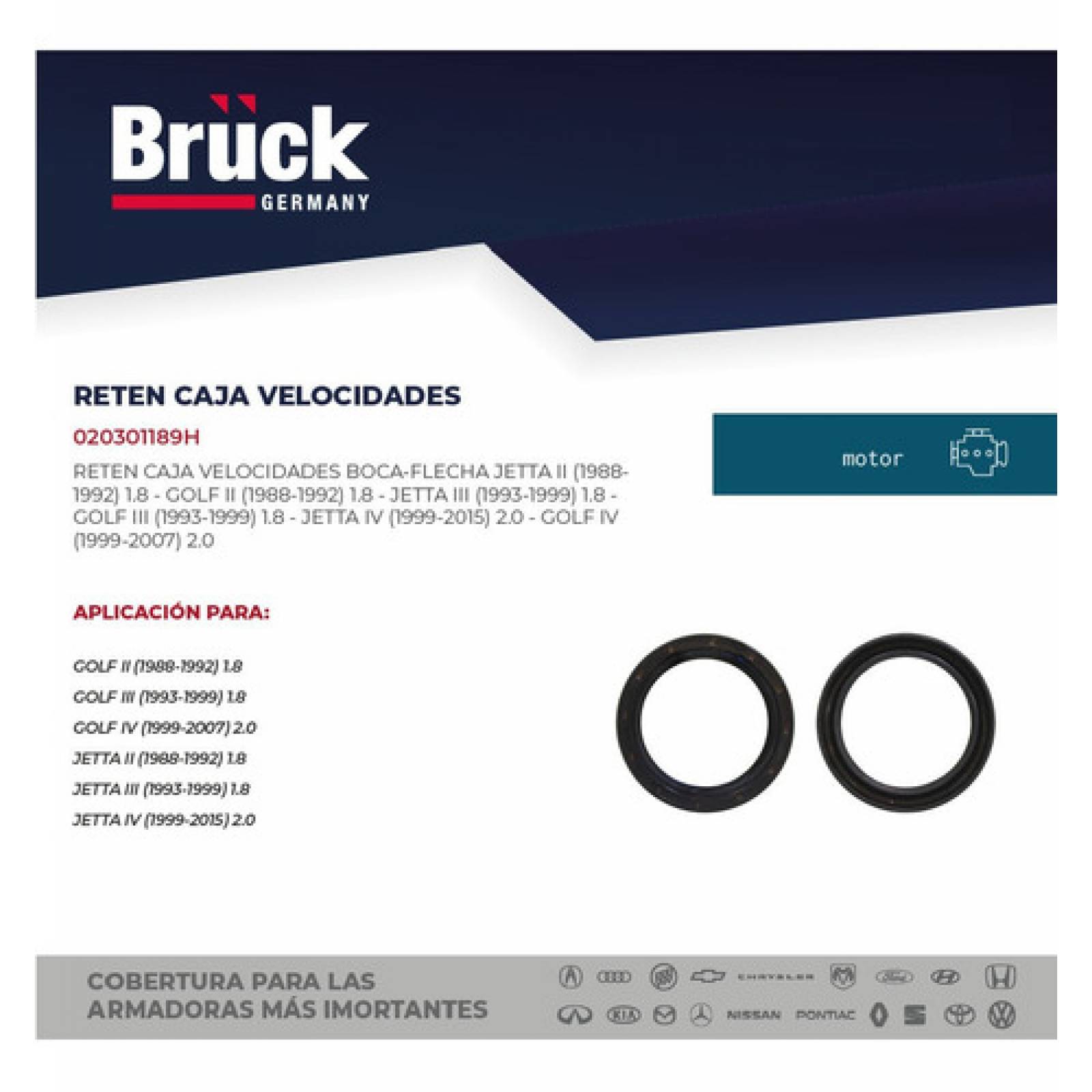 Reten Caja Velocidades Golf Jetta A2 A3 A4 Clasico 87-17 