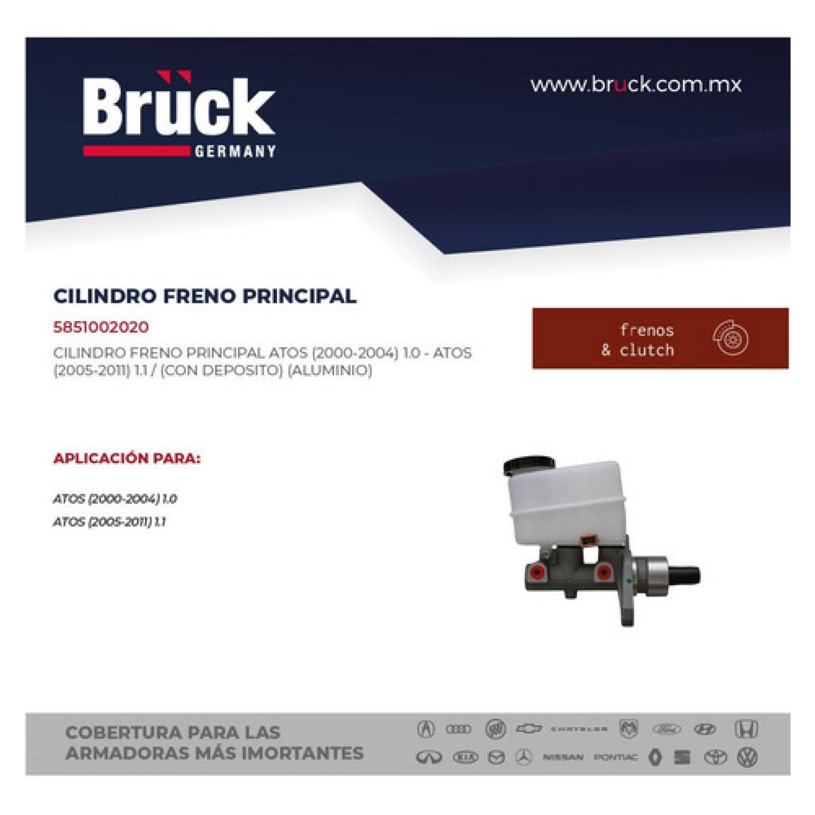 Cilindro Maestro Bomba Freno Atos 2002