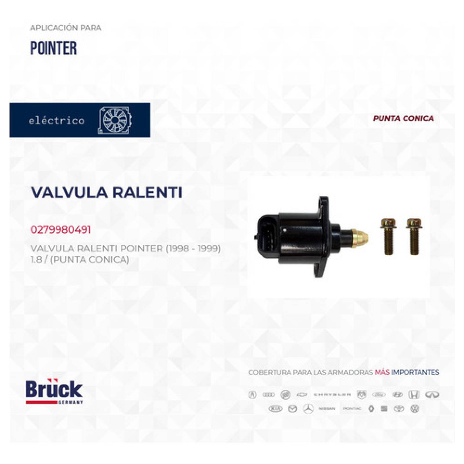 Valvula Iac Ralenti Pointer 2001 2.0 8v 279980491